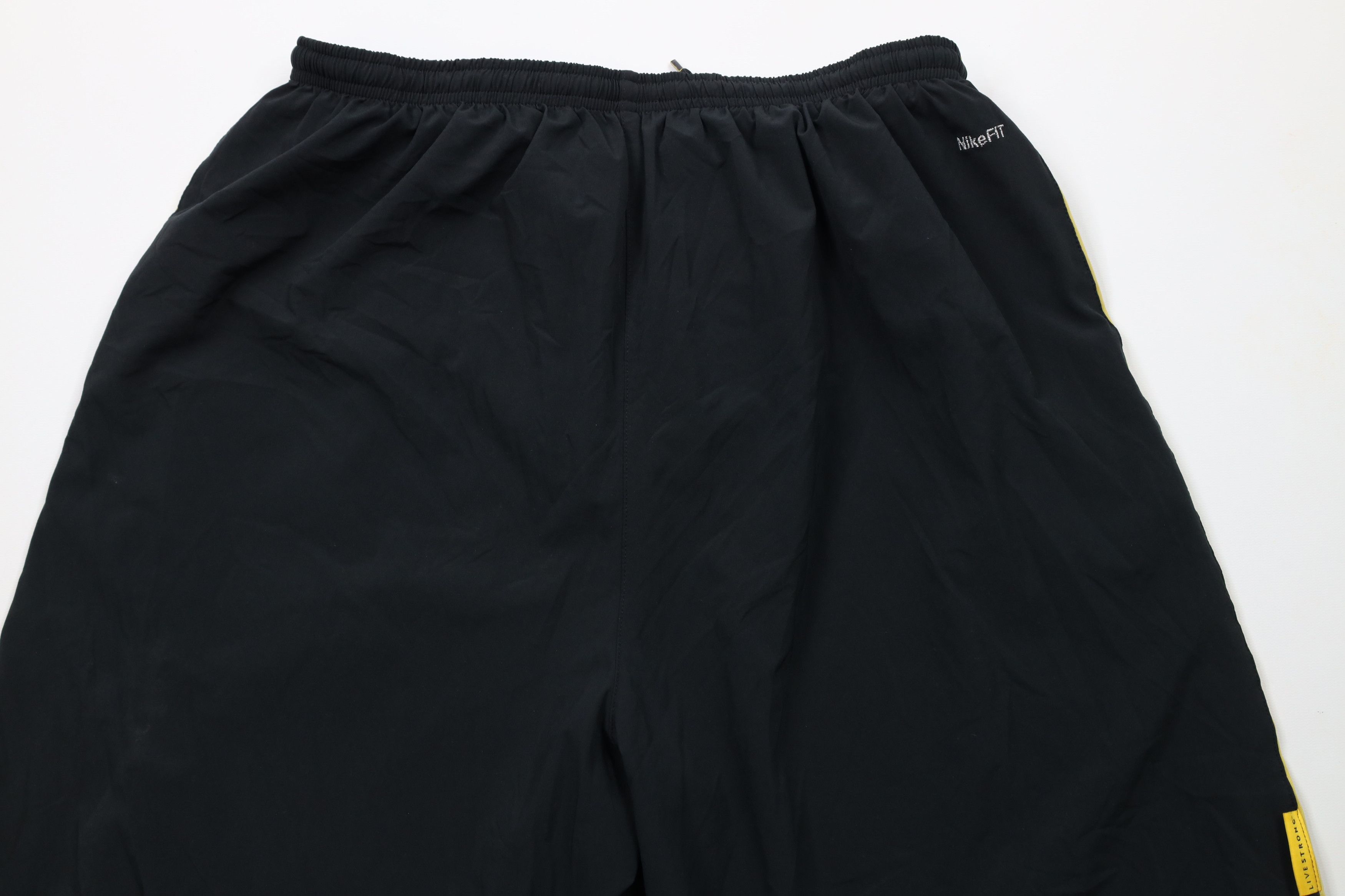 Nike × Vintage Vintage Nike Livestrong Mini Swoosh Striped Lined Shorts Size US 36 / EU 52 - 13 Thumbnail