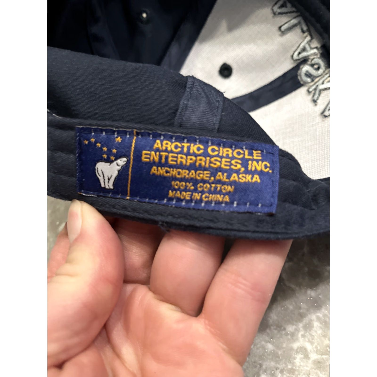 Vintage VINTAGE Artic Circle Enterprises Baseball Cap Blue Embroidered Polar Bears Adjustable Men Canvas Cotton Size ONE SIZE - 7 Thumbnail