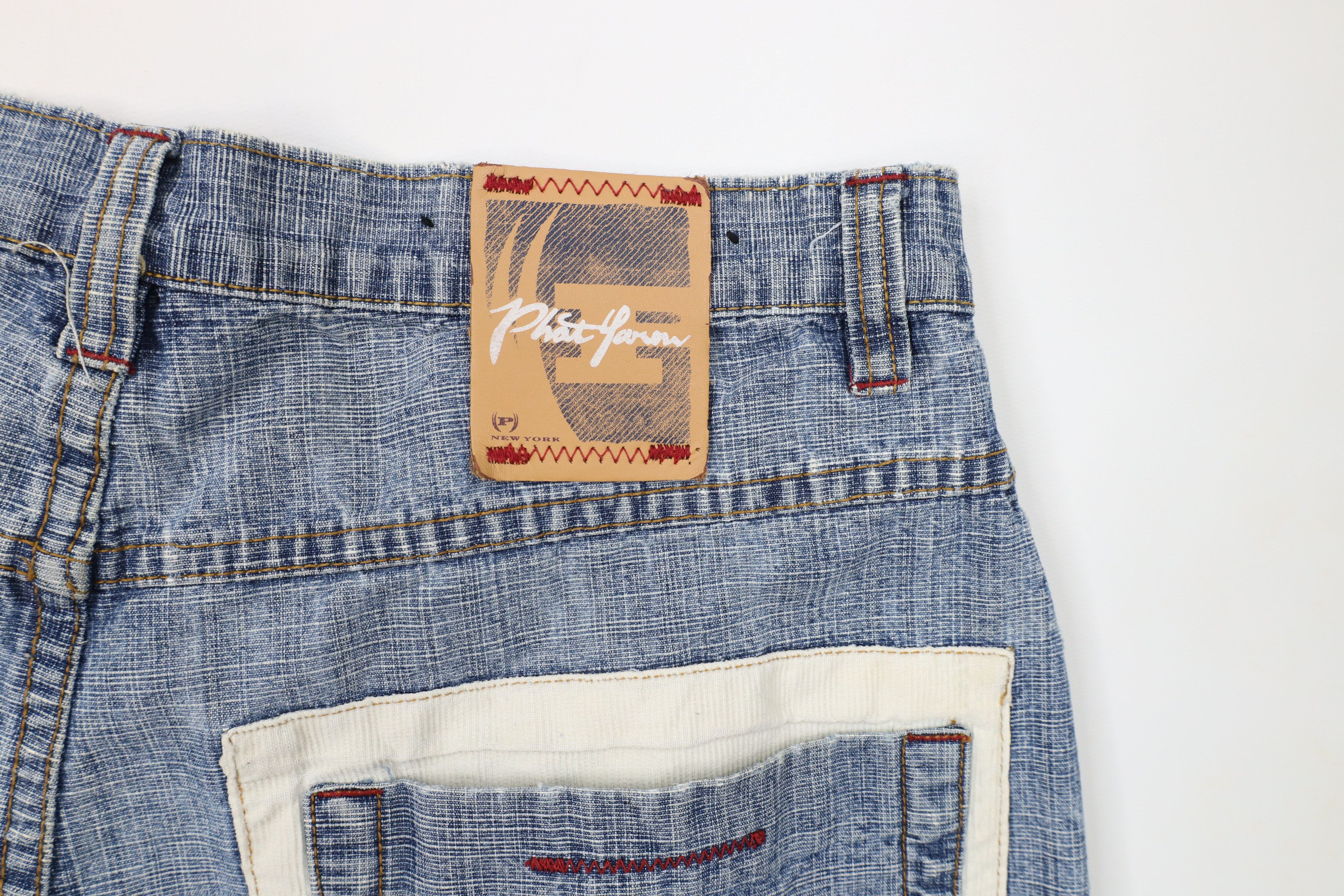 Phat Farm × Vintage Vintage Phat Farm Spell Out Baggy Wide Leg Denim Jeans Size US 34 / EU 50 - 17 Thumbnail