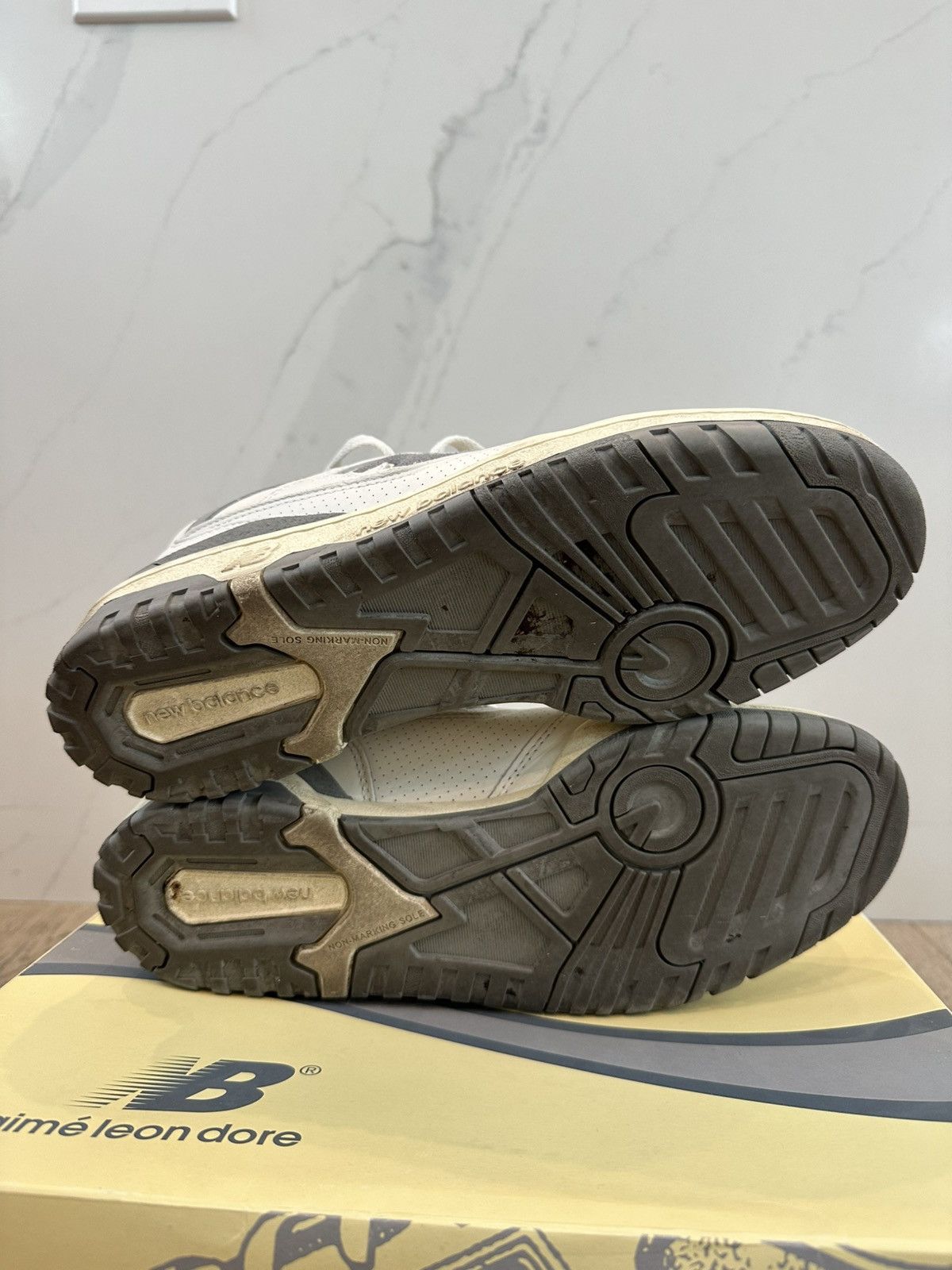 Aime Leon Dore × New Balance New Balance 550 Aime Leon Dore White Grey Size US 10 / EU 43 - 6 Thumbnail