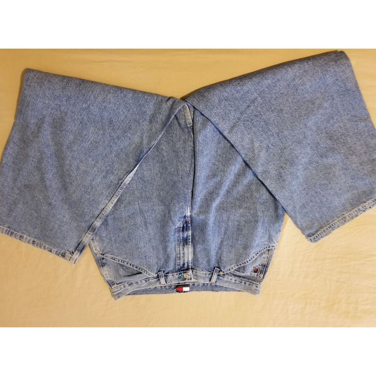 Tommy Hilfiger VINTAGE Tommy Hilfiger Jeans Womens 16 Denim Baggy Straight Blue Pants Size 38" / US 16 / IT 52 - 4 Thumbnail