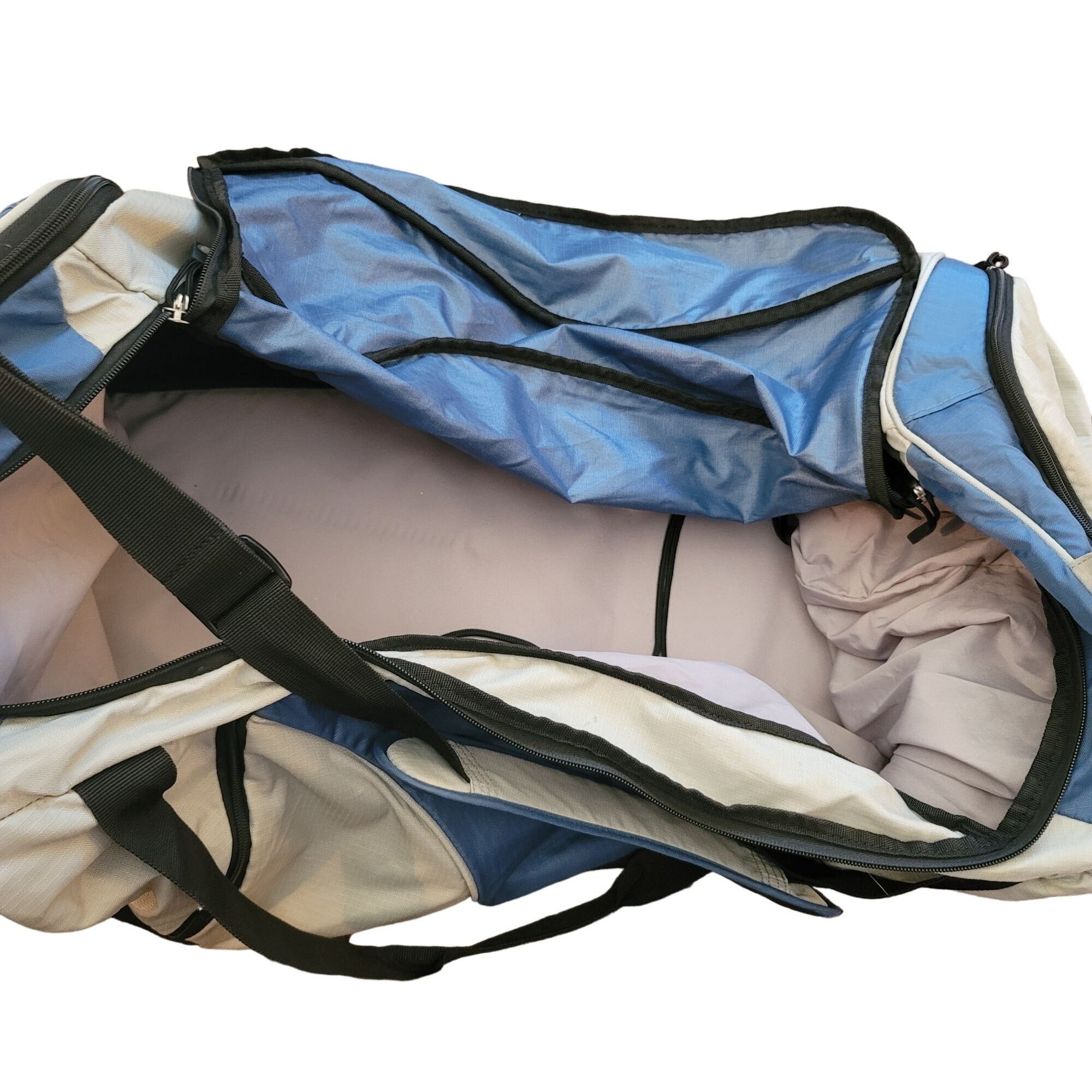 Timberland Timberland Large Blue & Grey Duffel Bag With Multiple Compar Size ONE SIZE - 5 Thumbnail