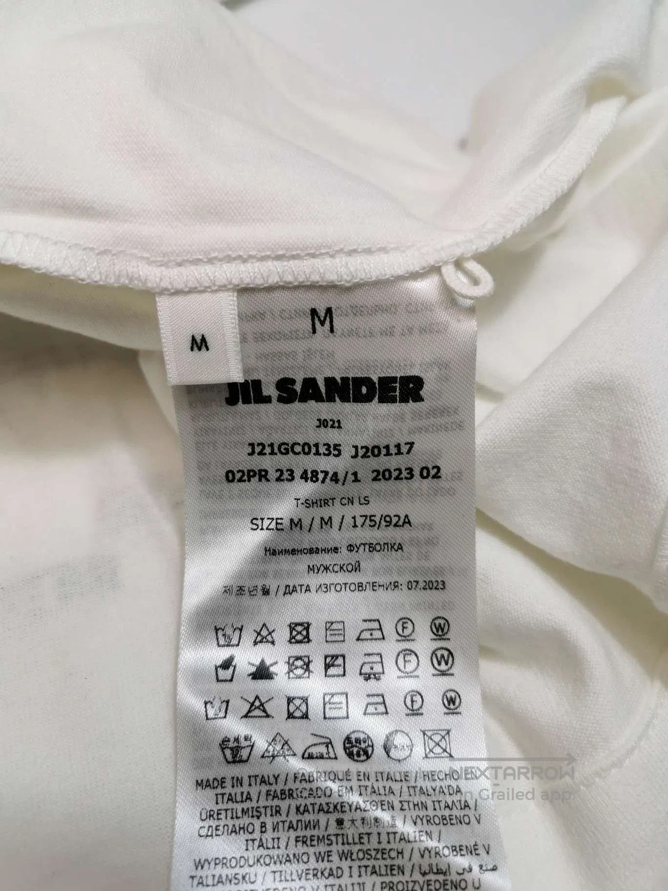Jil Sander Jil Sander Cotton Cherry Print Long-Sleeve T-Shirt M. Size US M / EU 48-50 / 2 - 8 Thumbnail