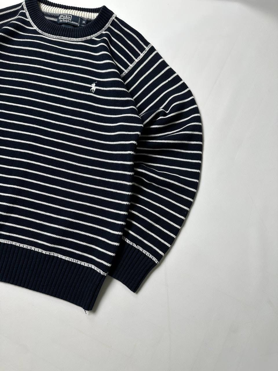 Polo Ralph Lauren Vintage 00s Polo Ralph Lauren Striped Cotton Sweater Size M / US 6-8 / IT 42-44 - 3 Thumbnail