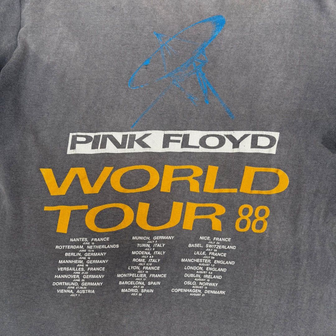 Vintage Pink Floyd 1988 80s Vintage World Tour Band Concert T-Shirt Size US L / EU 52-54 / 3 - 5 Thumbnail