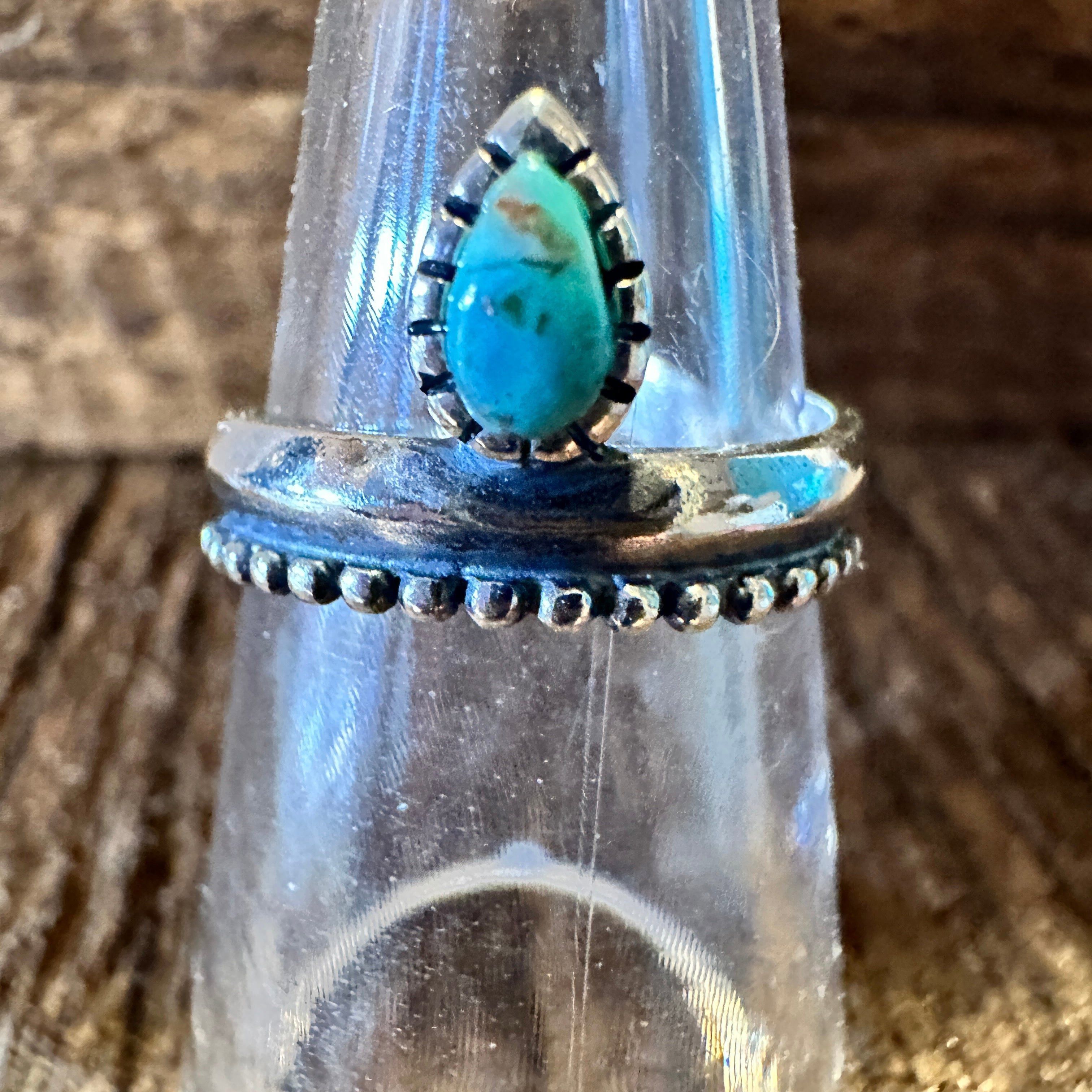 Other Native American Bipana Turquoise Ring, Genuine Sterling Silv Size ONE SIZE - 8 Thumbnail