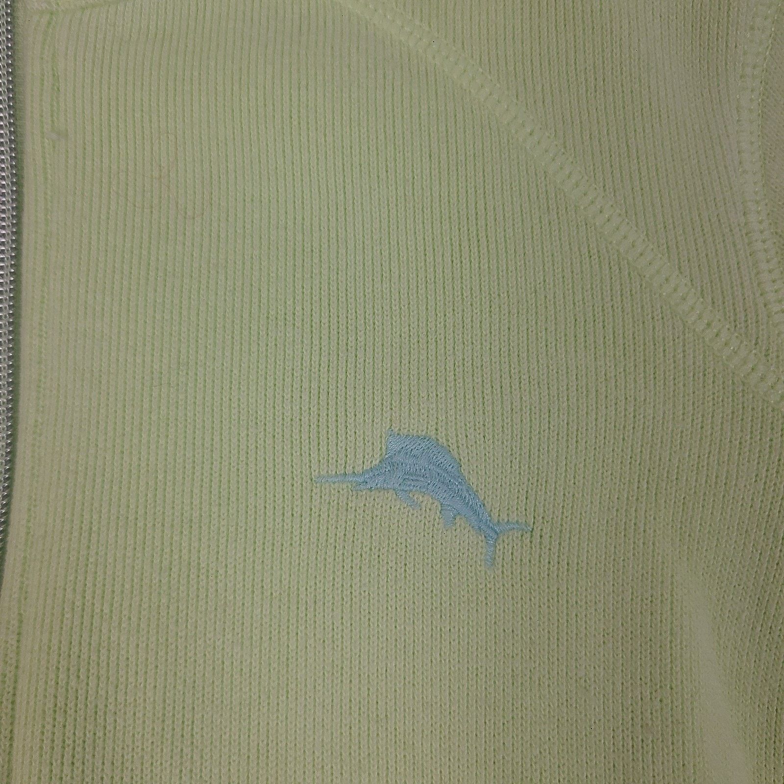 Tommy Bahama Tommy Bahama Full Zip Sweatshirt Lime Green Women's Size XS Size XS / US 0-2 / IT 36-38 - 2 Thumbnail
