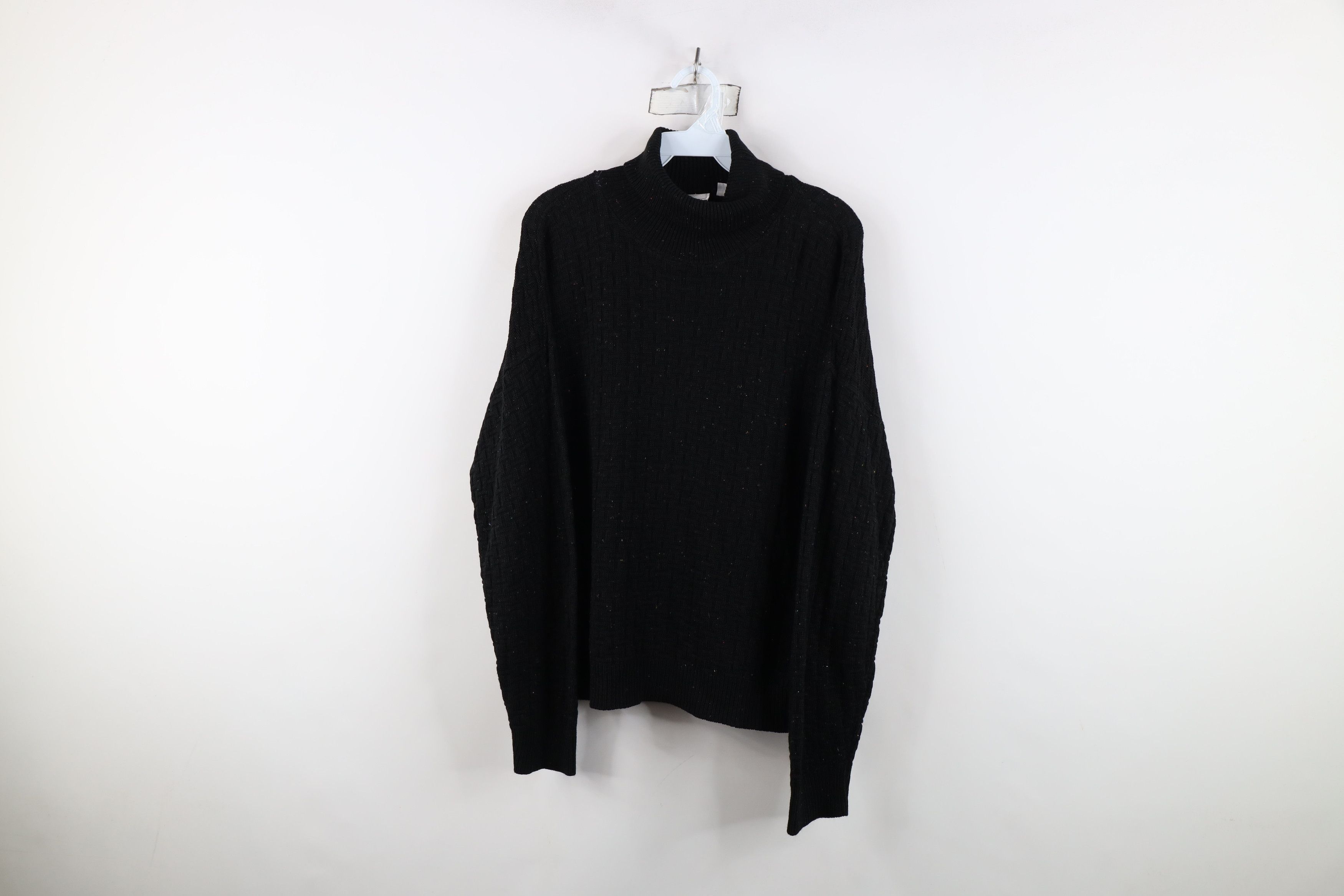 Vintage Vintage 90s Streetwear Fleck Knit Turtleneck Sweater USA Size US L / EU 52-54 / 3 - 1 Thumbnail