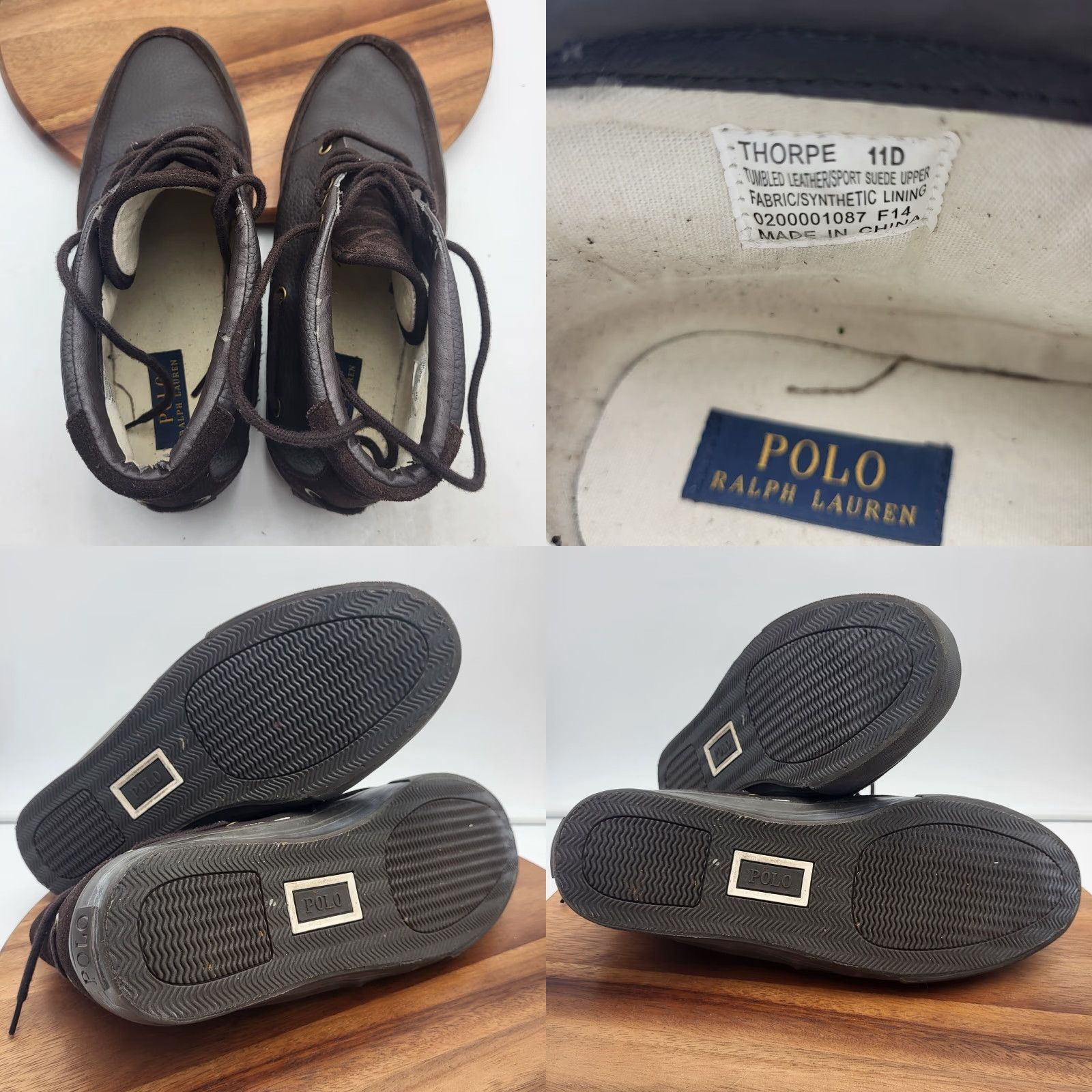 Polo Ralph Laruen Mens 9.5D King Bo Gray Suede Casual Crepe Sole Chukka Boot Polo Ralph Lauren Polo Ralph Lauren Thorpe Chukka Boots Mens  main image 3