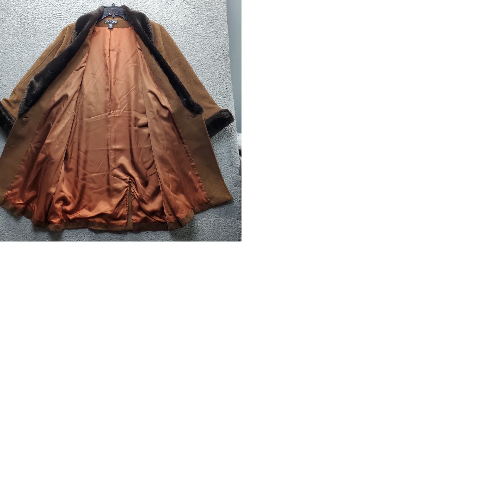 Vintage VINTAGE Steve By Searle Trench Coat Womens Size14 Brown Faux Fur Trim Button Front USA Coat Size XL / US 12-14 / IT 48-50 - 9 Thumbnail