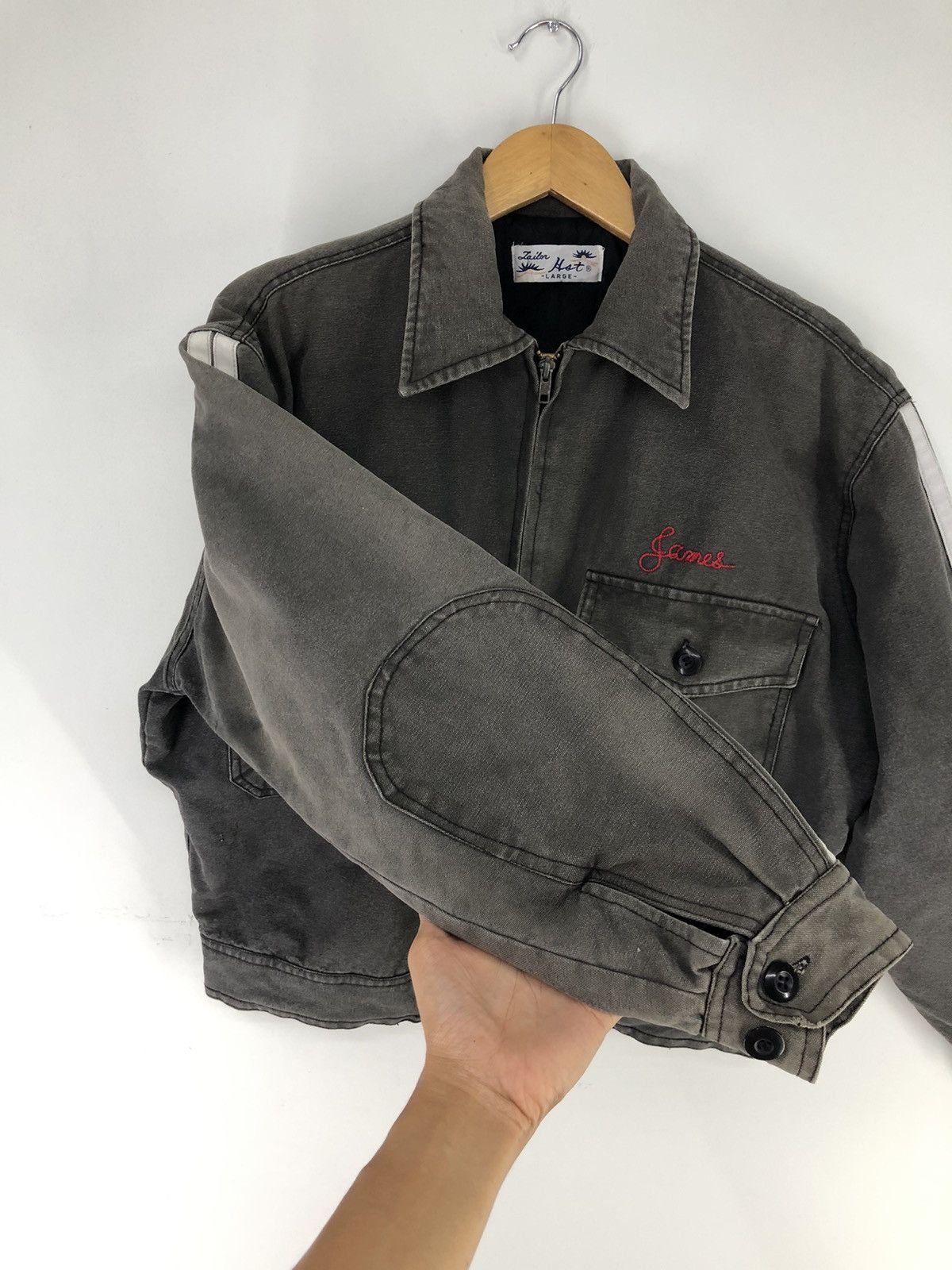 Japanese Brand Vintage Japanese Brand Tailor Hot Duck Canvas Faded Jacket Size US L / EU 52-54 / 3 - 13 Thumbnail