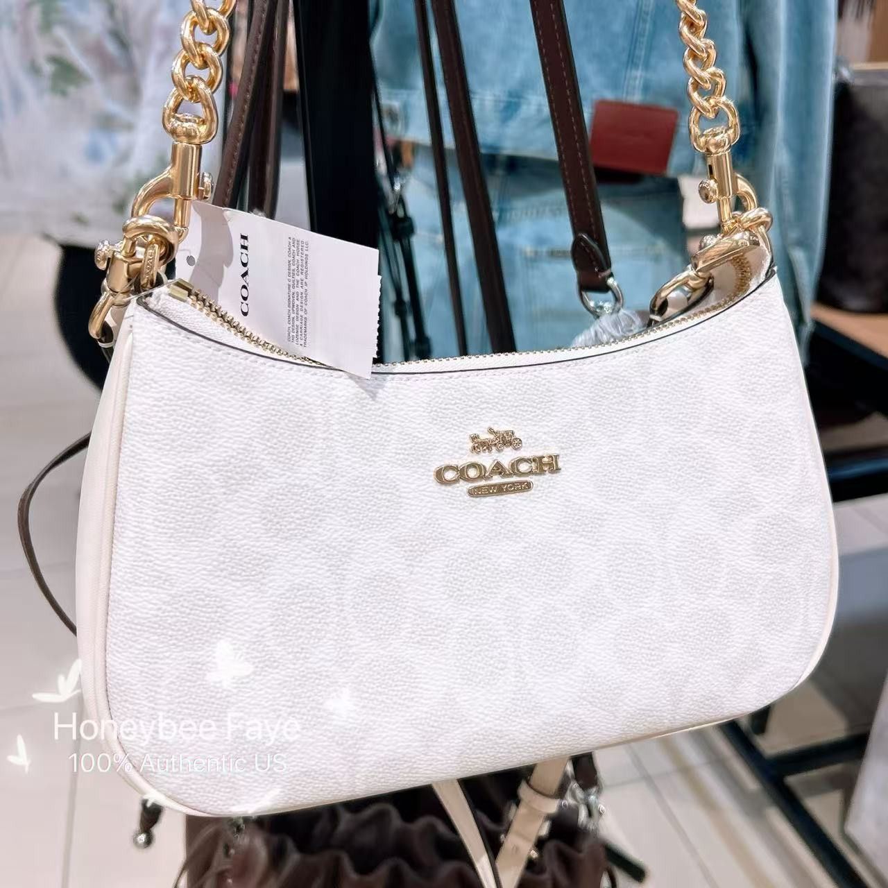 Coach Teri Shoulder Bag In Signature Canvas CV933 Size ONE SIZE - 3 Thumbnail