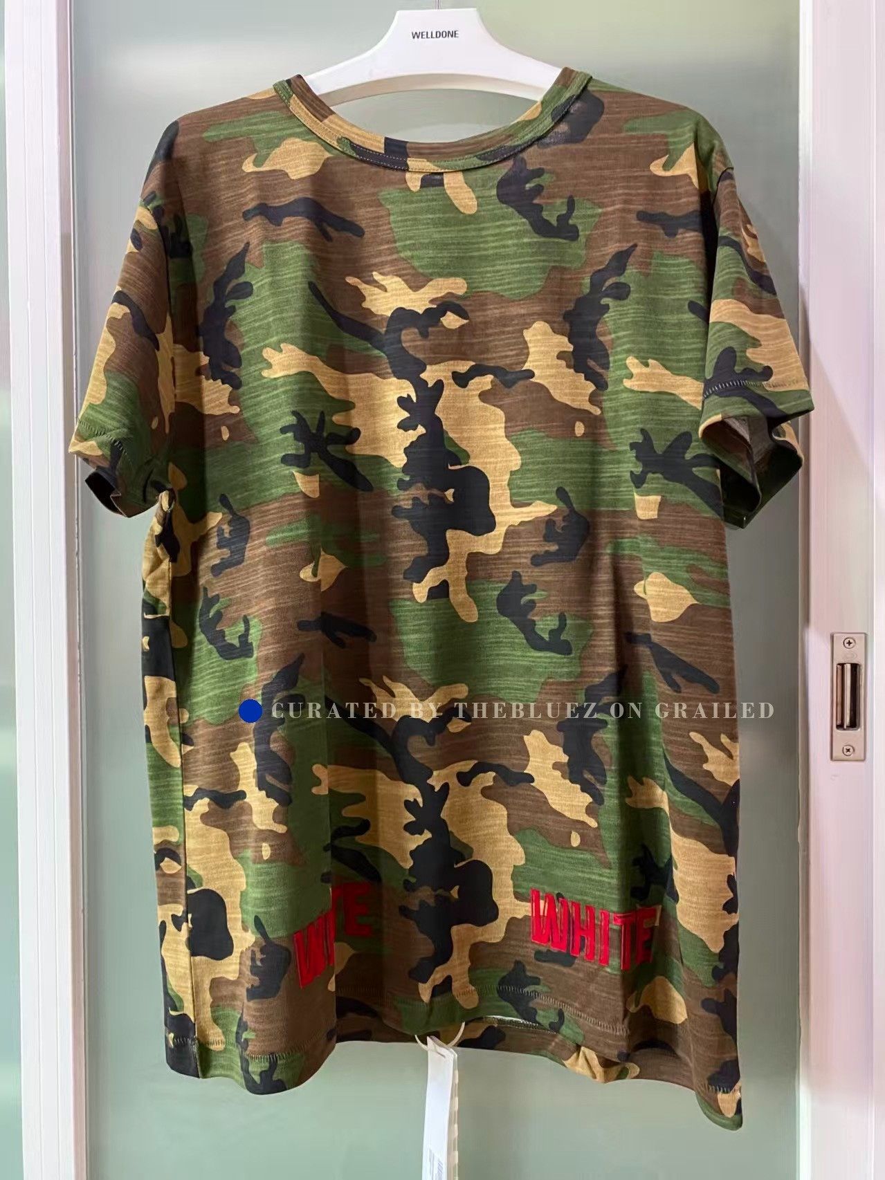 Off-White Off-White Red Flocking Short-Sleeve Tee Size US M / EU 48-50 / 2 - 1 Preview