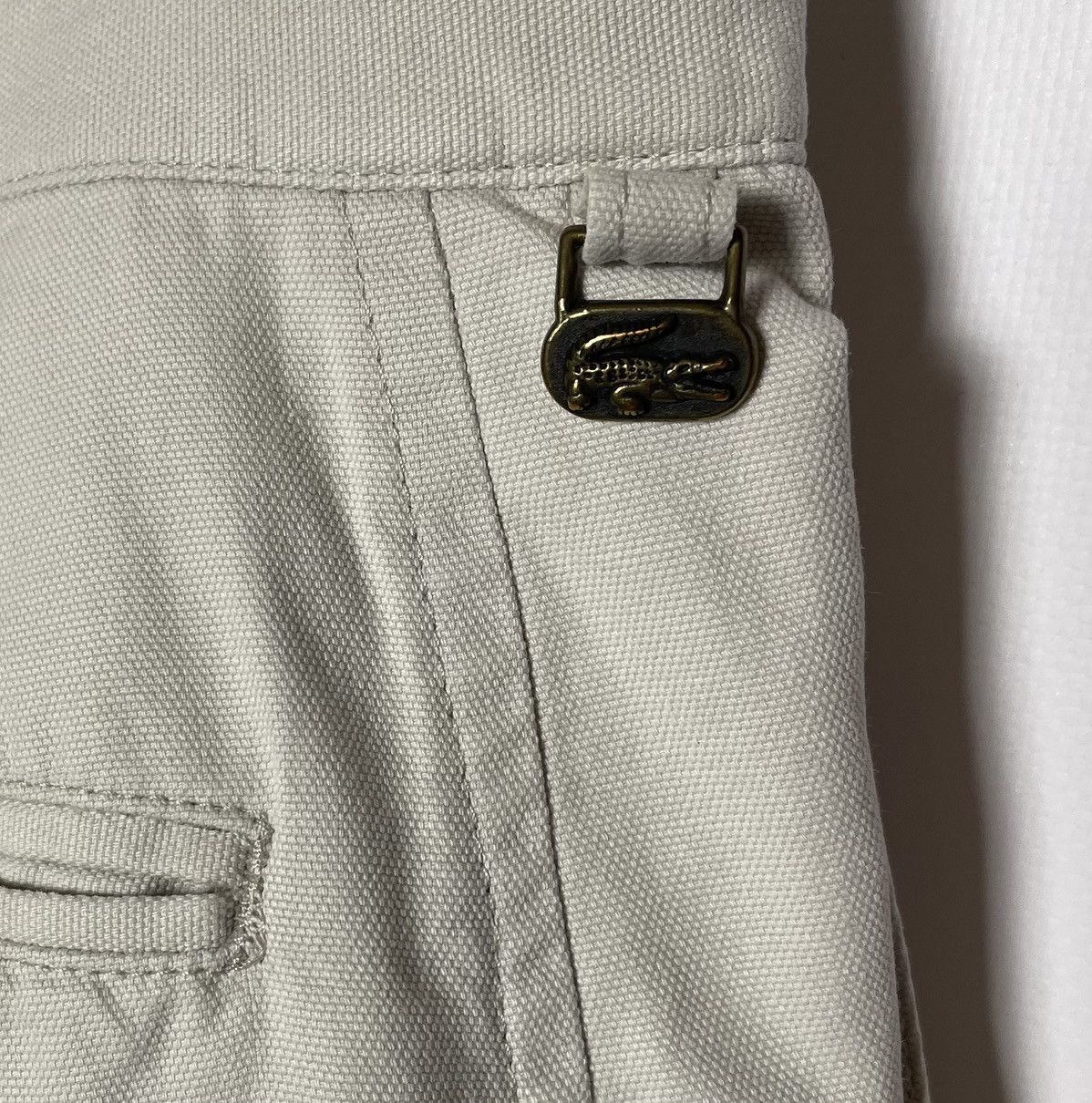 Lacoste Lacoste Vintage Metal Logo Cargo Shorts Size US 32 / EU 48 - 8 Thumbnail