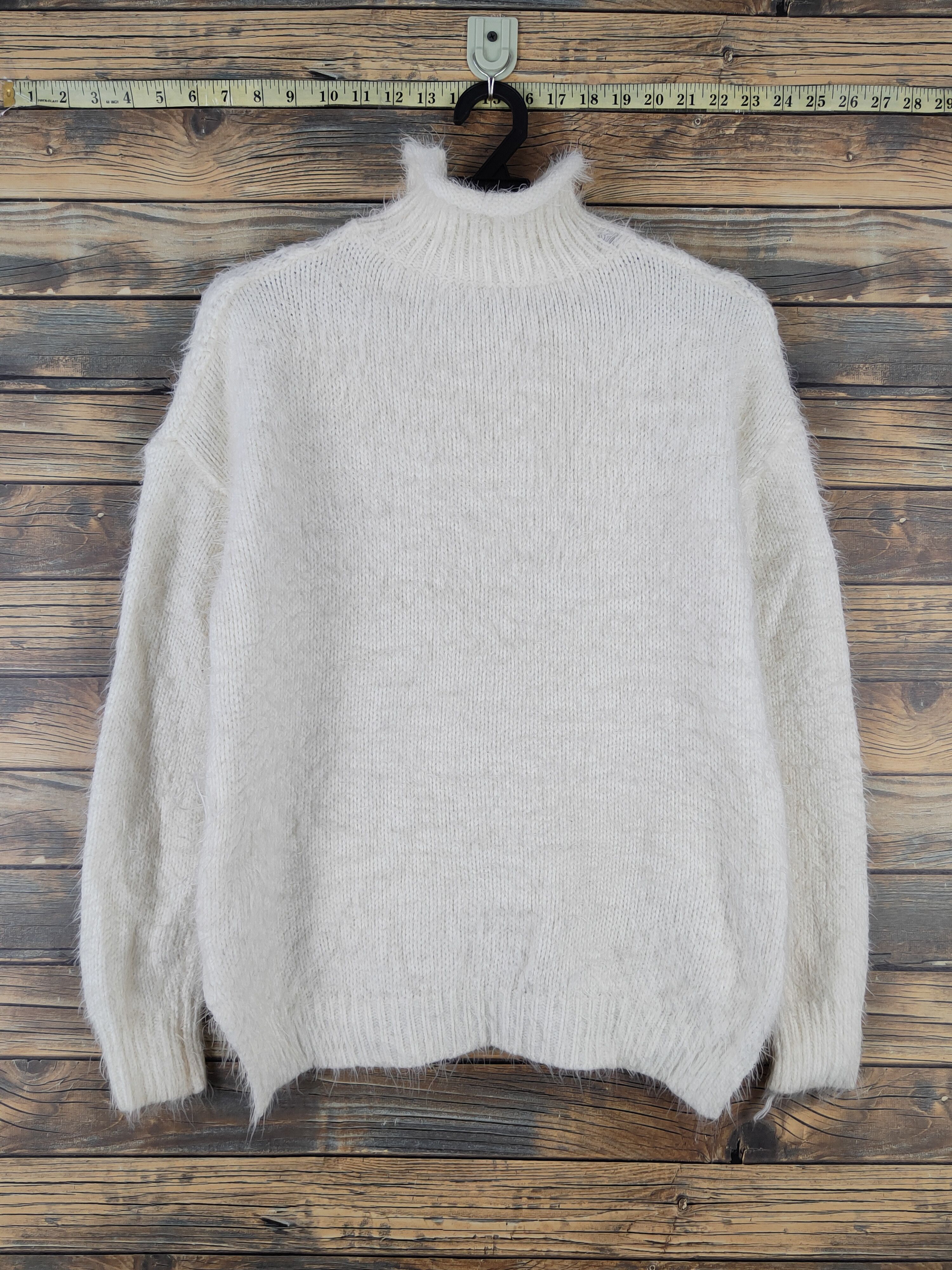 Japanese Brand Japanese Brand Ivory Shag Shaggy Fur Mohair Knitwear #W2141 Size M / US 6-8 / IT 42-44 - 7 Thumbnail