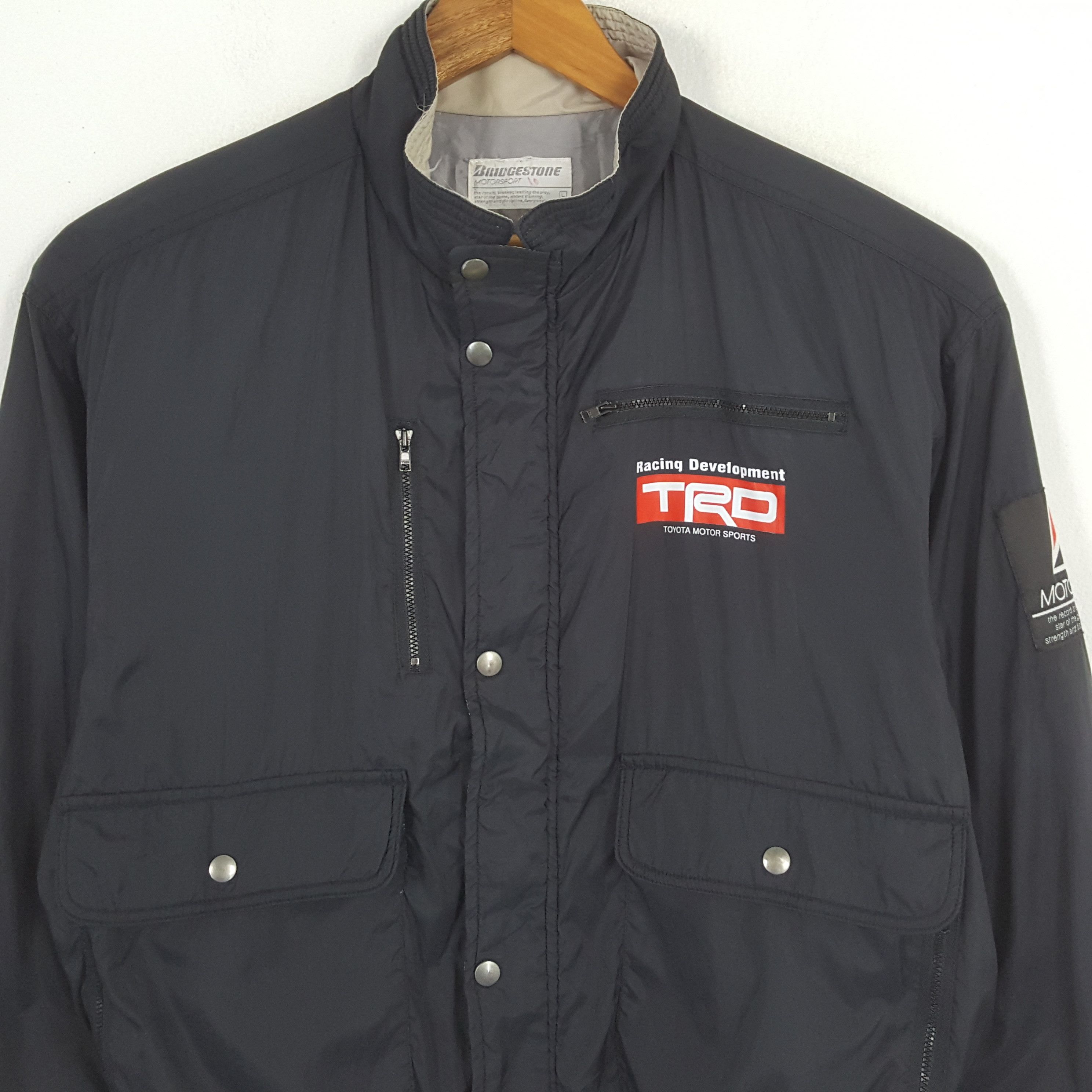 Japanese Brand × Vintage Vintage BRIDGESTONE TRD TOYOTA MOTORSPORTS Japanese Jacket Size US XL / EU 56 / 4 - 4 Thumbnail