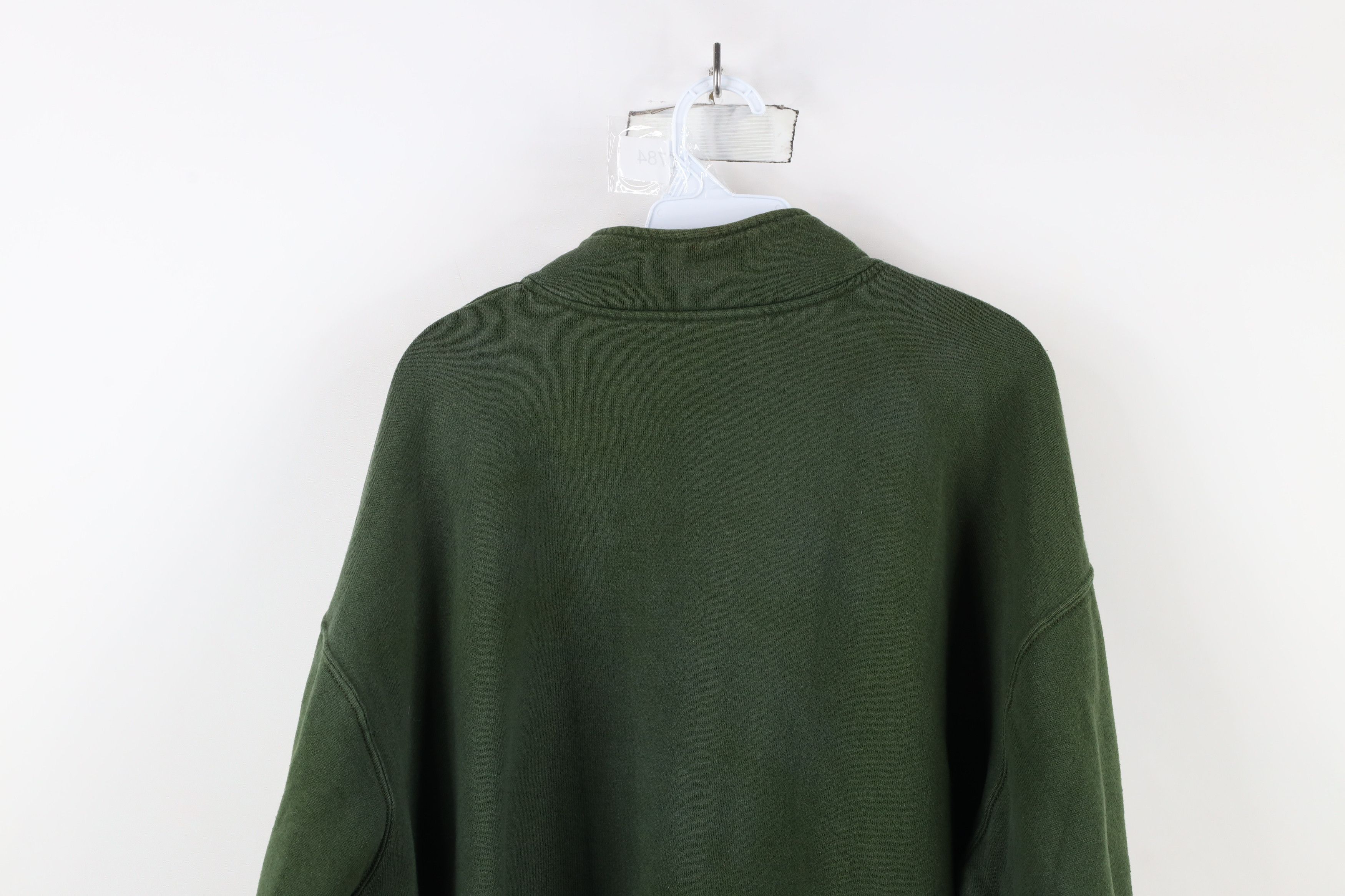 Vintage Vintage 90s Wilson Heavy Half Zip Pullover Sweatshirt Green Size US XL / EU 56 / 4 - 11 Thumbnail