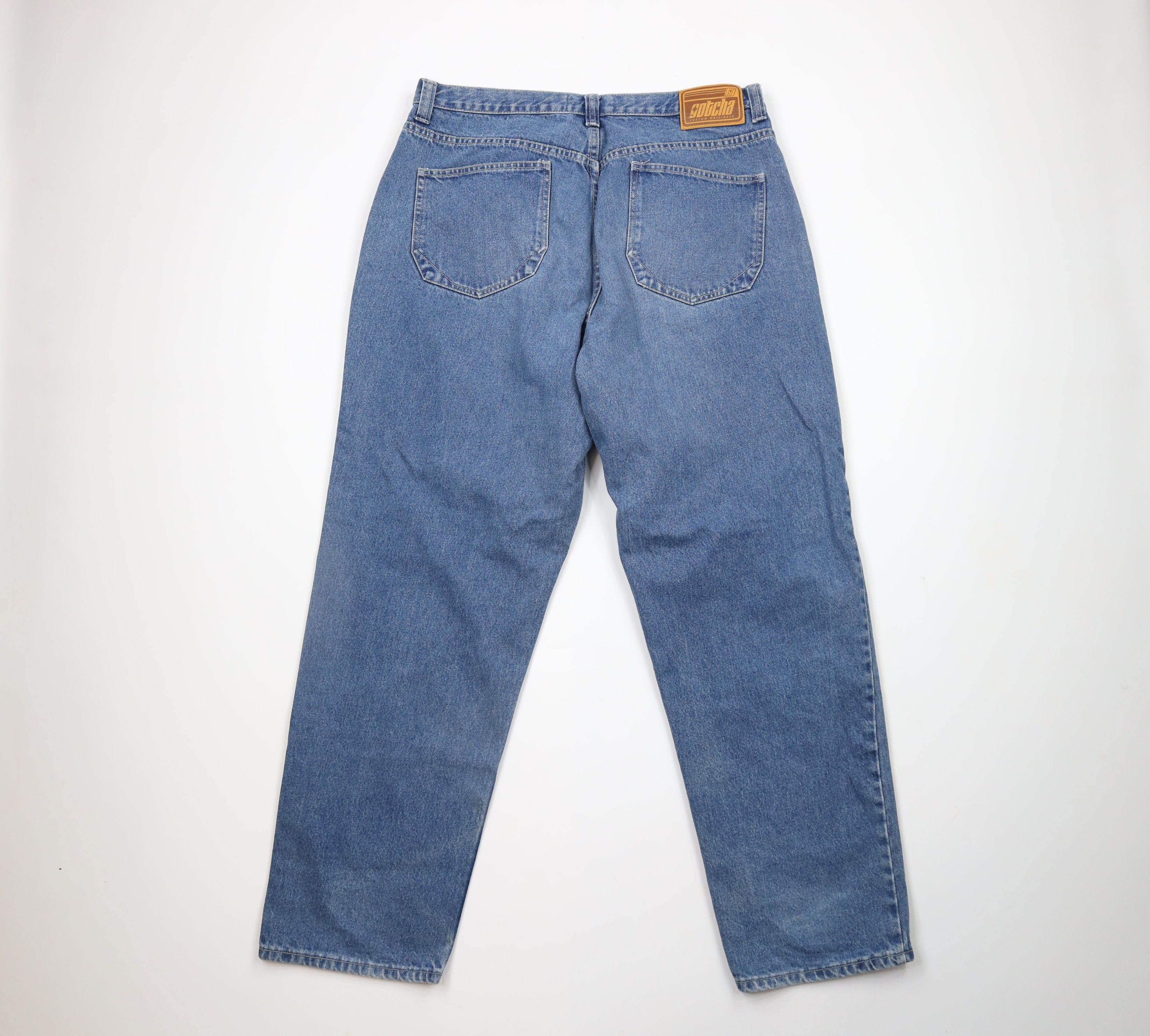 Gotcha × Vintage Vintage 90s Gotcha Surfing Fit Baggy Denim Jeans Blue Size US 36 / EU 52 - 8 Thumbnail