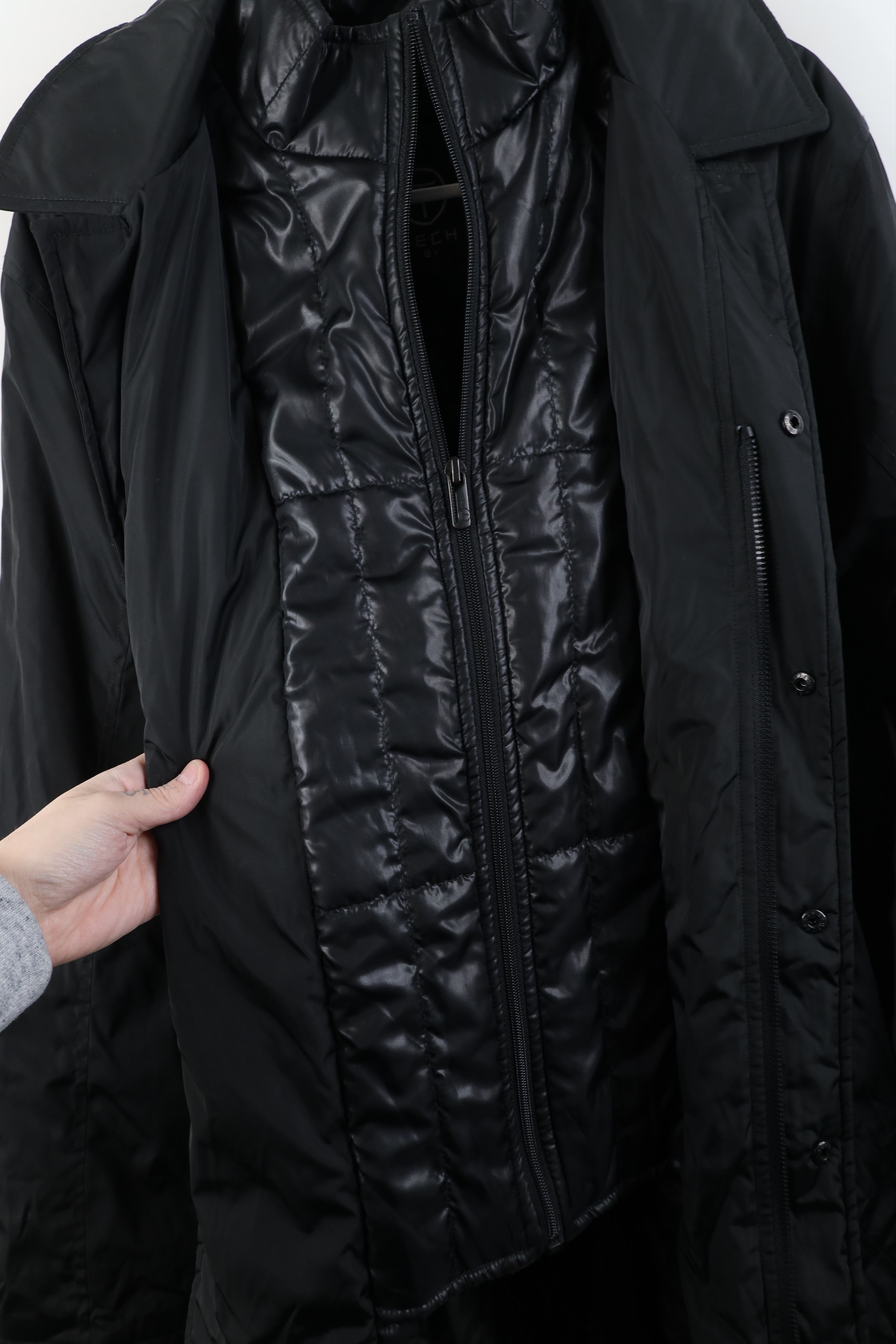 Tumi Tumi Quilted Bib Commuter Full Zip Coat Jacket Black Size US S / EU 44-46 / 1 - 9 Thumbnail