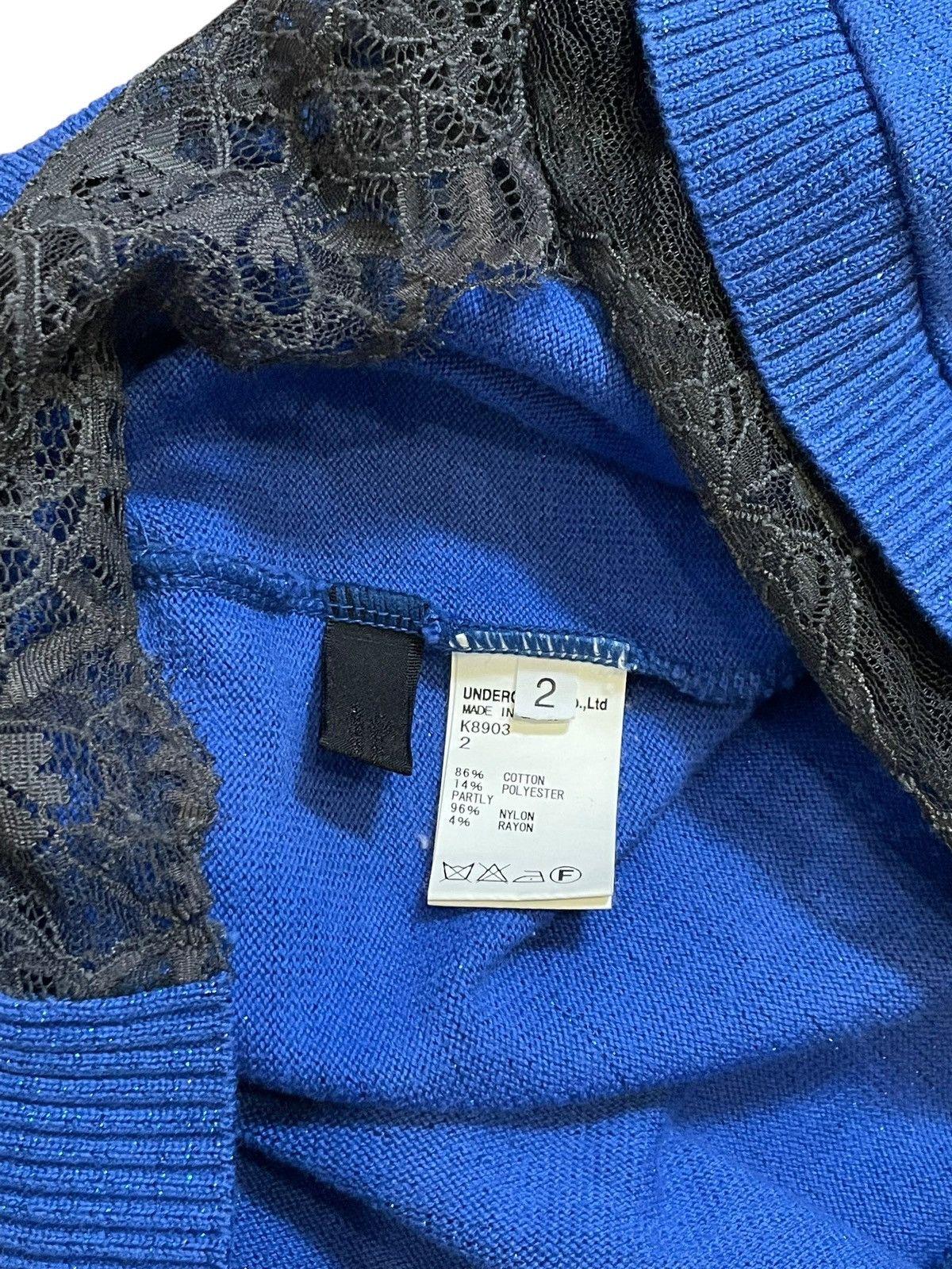 Undercover 2008AW Undercover Cardigan w Lace Backing (M) Size US S / EU 44-46 / 1 - 4 Thumbnail
