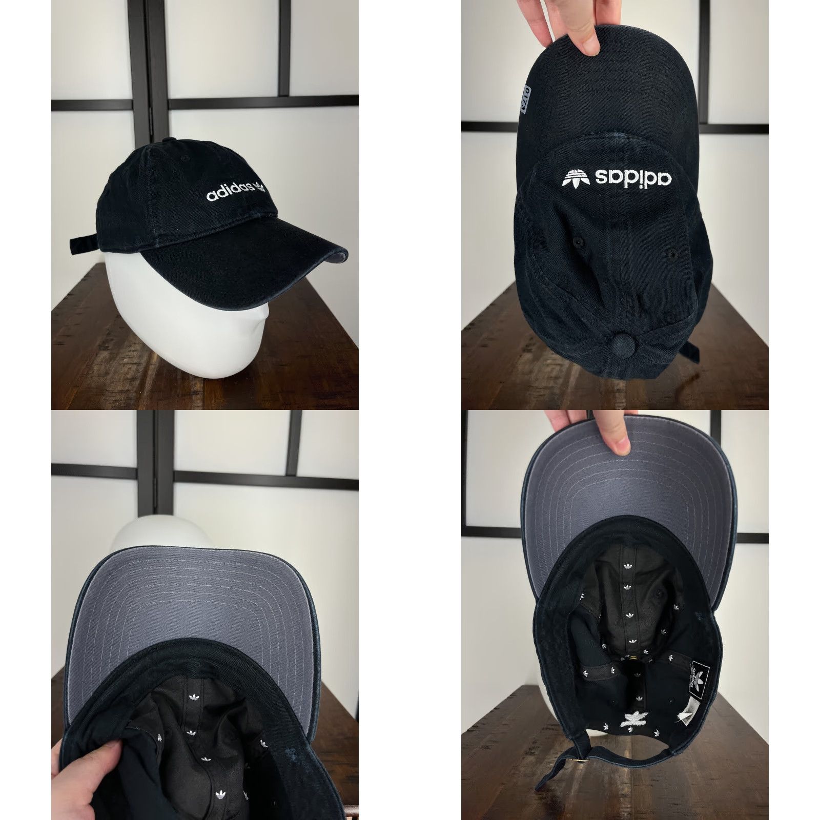 Adidas Adidas Hat Cap One Size Black 3 Stripes Cotton Unisex Adults Adjustable Twill Golf Hat Accessories Mens Womens Size ONE SIZE - 8 Thumbnail