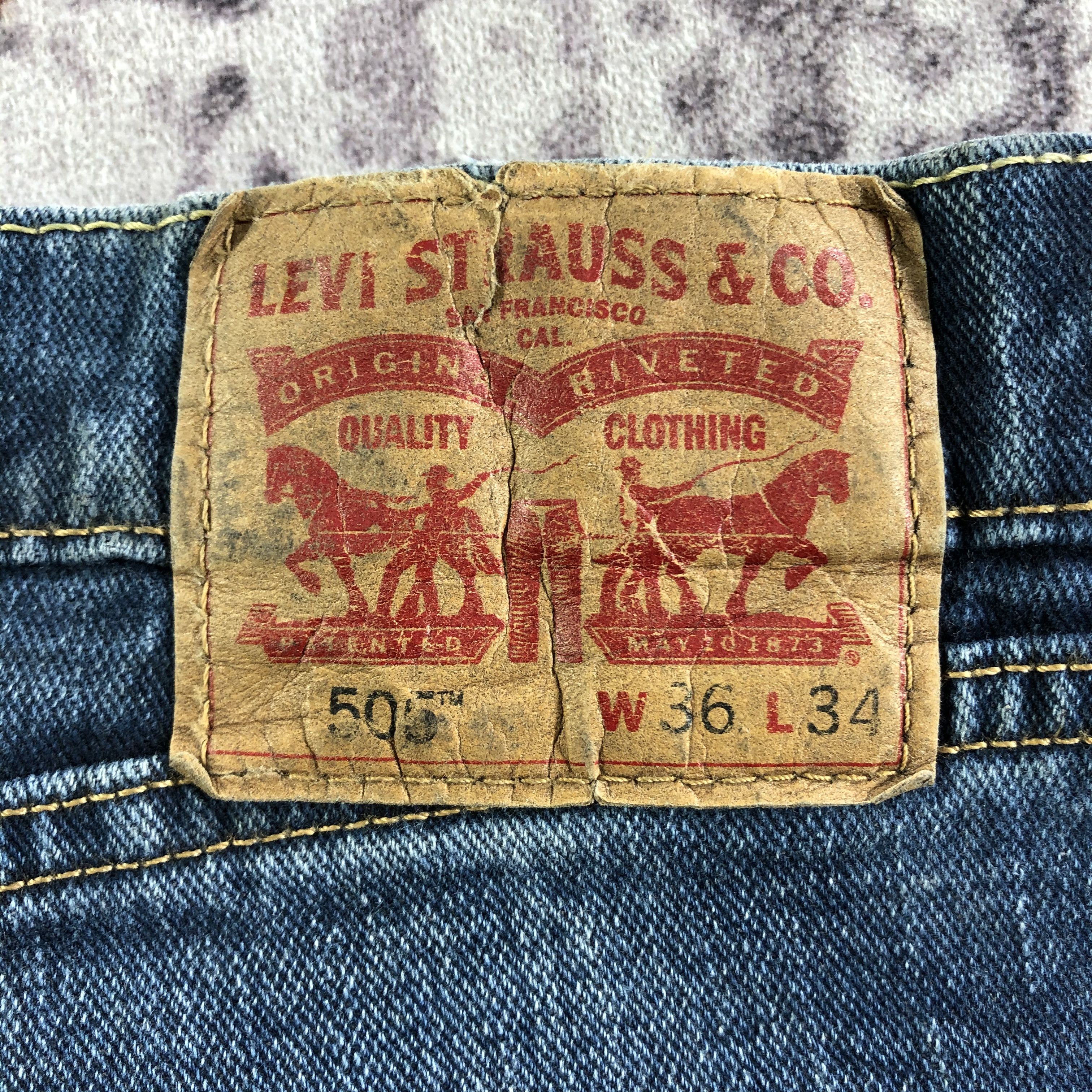 Levi's × Vintage Vintage Blue Wash Levis 505 Jeans-JM3487 Size US 37 - 6 Thumbnail