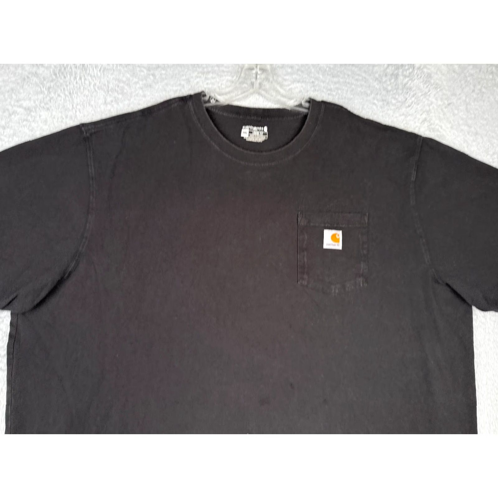 Carhartt VINTAGE Carhartt Shirt Mens 3XL XXXL Black Short Sleeve Pocket Crew Neck Cotton READ Size US XXL / EU 58 / 5 - 4 Thumbnail