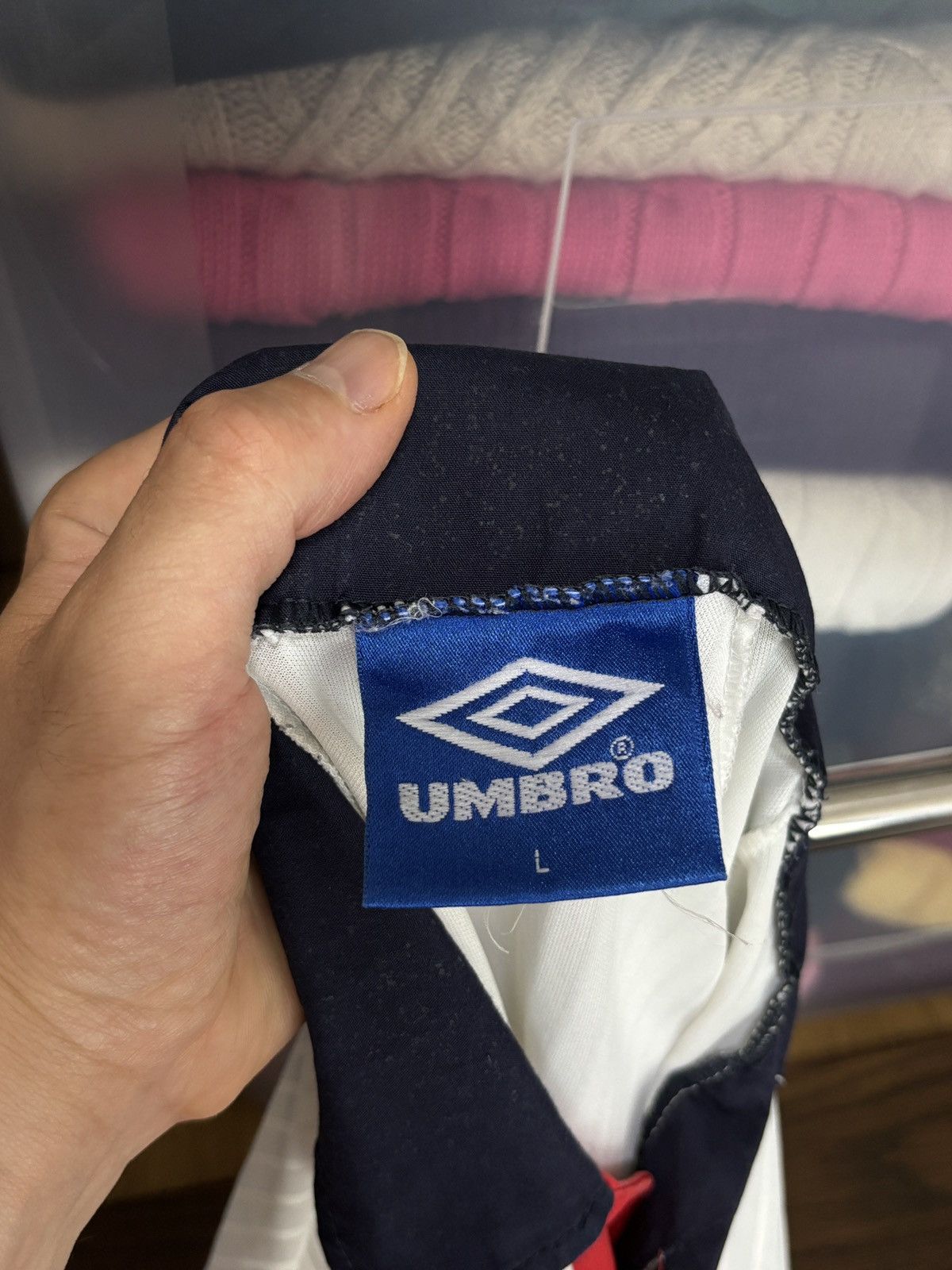 Umbro Vintage Umbro England 1998 World Cup Soccer Football Jersey Size US L / EU 52-54 / 3 - 8 Thumbnail
