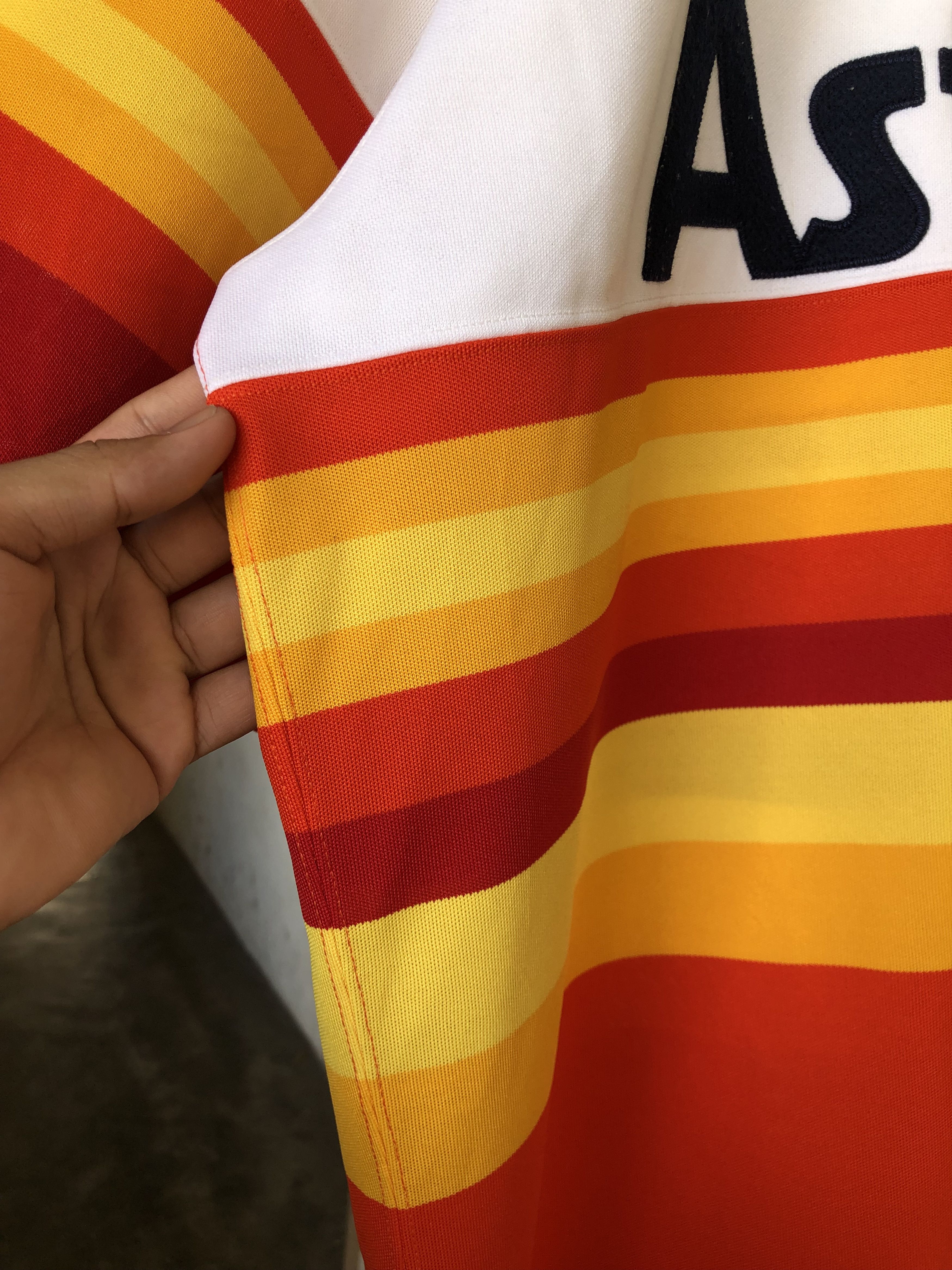 Vintage 🔥 Vtg 80s Houston Astros Baseball Jersey HipHop Autographed Size US XL / EU 56 / 4 - 5 Thumbnail
