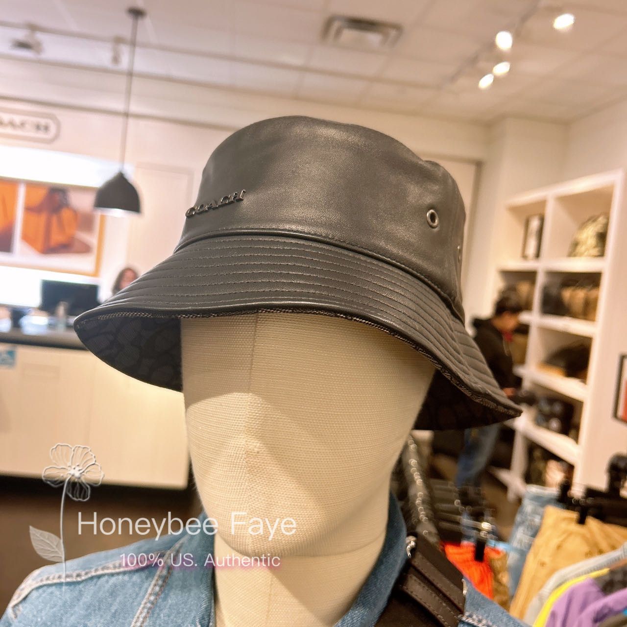 Coach NWT Coach women s Leather Bucket Hat CB697 Grailed