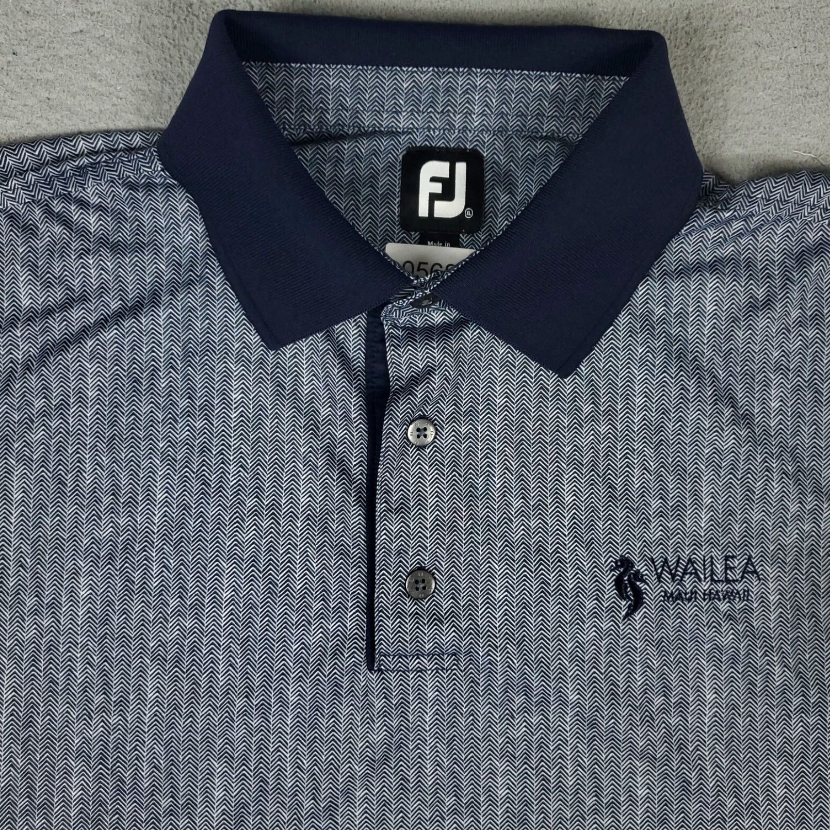 Footjoy FJ Polo Shirt Mens XL Blue Golf Casual Short Sleeve Polo Shirt Mens XL Blue FJ Size US XL / EU 56 / 4 - 2 Thumbnail