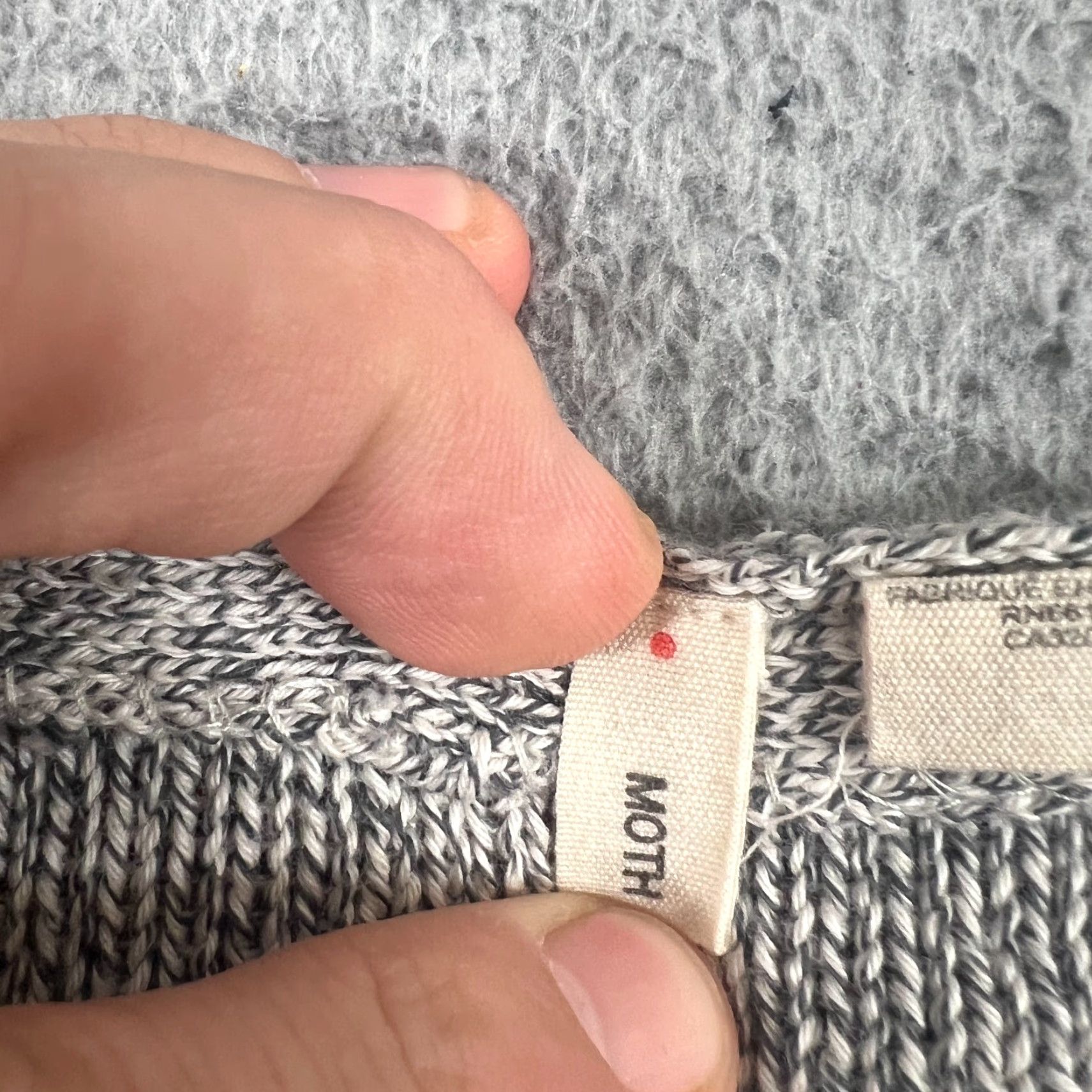 Anthropologie VINTAGE Anthropologie Sweater Women's Large Gray Knit Oversized Pullover Fall Winter Casual Size L / US 10 / IT 46 - 7 Thumbnail