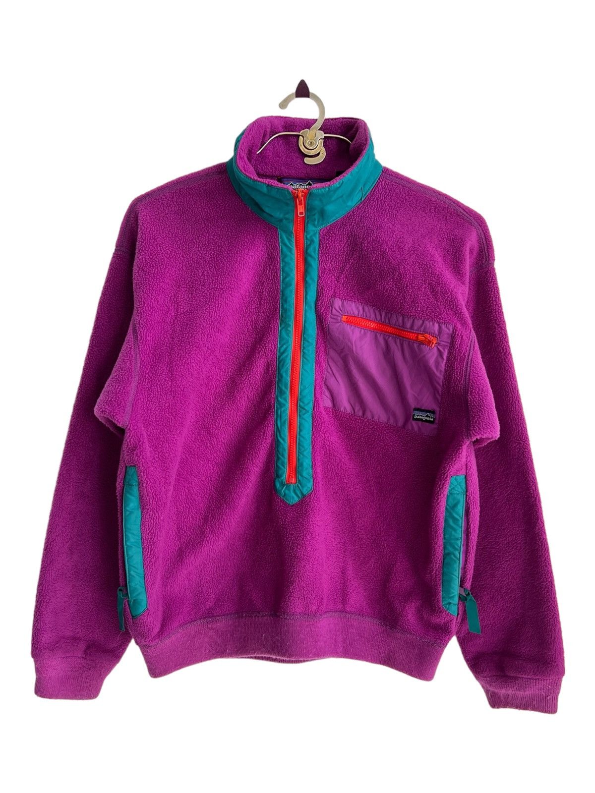 Patagonia 1980s Patagonia Retro X Pocket Half Zipper Fleece Sweater Size US S / EU 44-46 / 1 - 1 Thumbnail