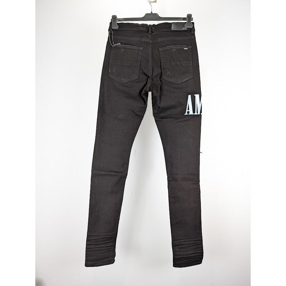Amiri o1rshd1 Tie Dye Core Logo Jeans in Black Size US 33 - 12 Thumbnail