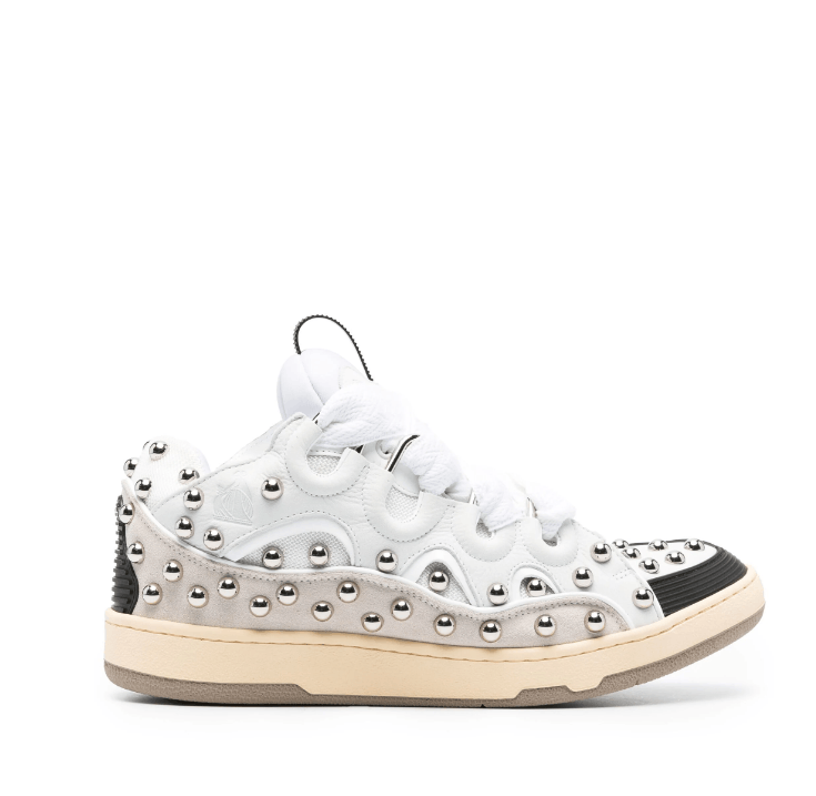BNWT AW23 LANVIN CURB SNEAKERS WITH STUDS 44