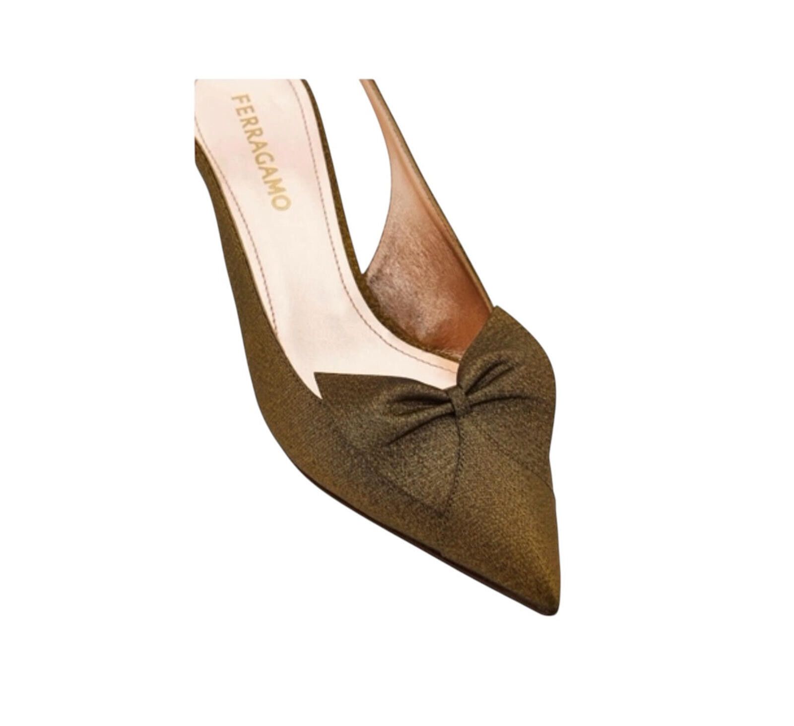Salvatore Ferragamo Ferragamo Soft Bow Slingback Pump Size ONE SIZE - 4 Thumbnail