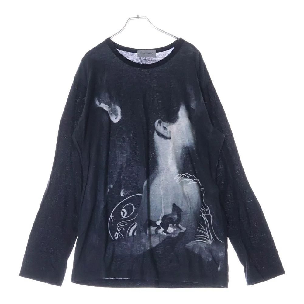 Yohji Yamamoto Yohji Yamamoto POUR HOMME 21AW Printed Long Sleeve T-Shirt Size US L / EU 52-54 / 3 - 1 Thumbnail
