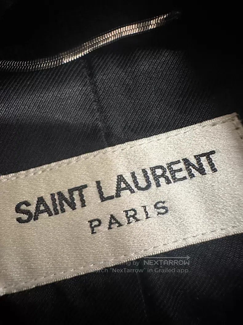 Saint Laurent Paris Saint Laurent Paris Deep blue Teddy wool baseball suit Size US M / EU 48-50 / 2 - 2 Thumbnail