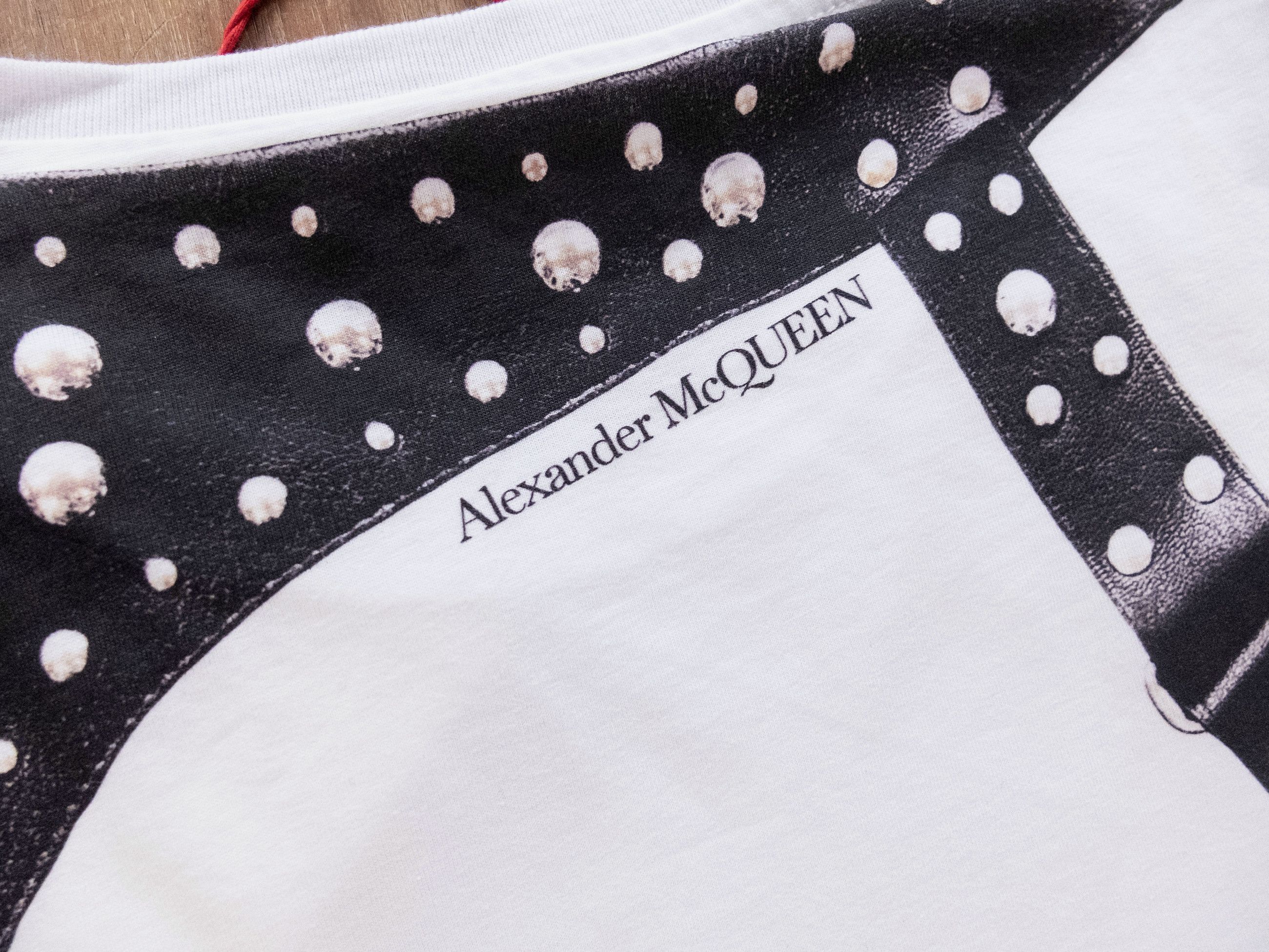 Alexander McQueen ALEXANDER MCQUEEN white Stud Harness t-shirt Medium q Size US M / EU 48-50 / 2 - 9 Thumbnail