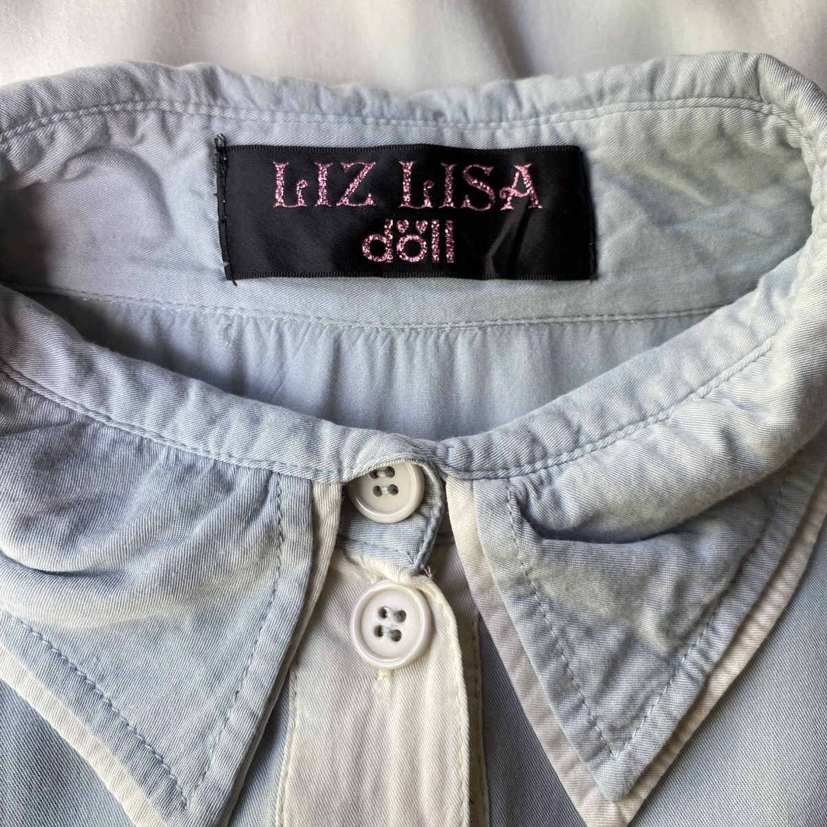 LIZ LISA LIZ LISA Light Blue and White Long-Sleeve Graphic Shirt Size M / US 6-8 / IT 42-44 - 8 Thumbnail
