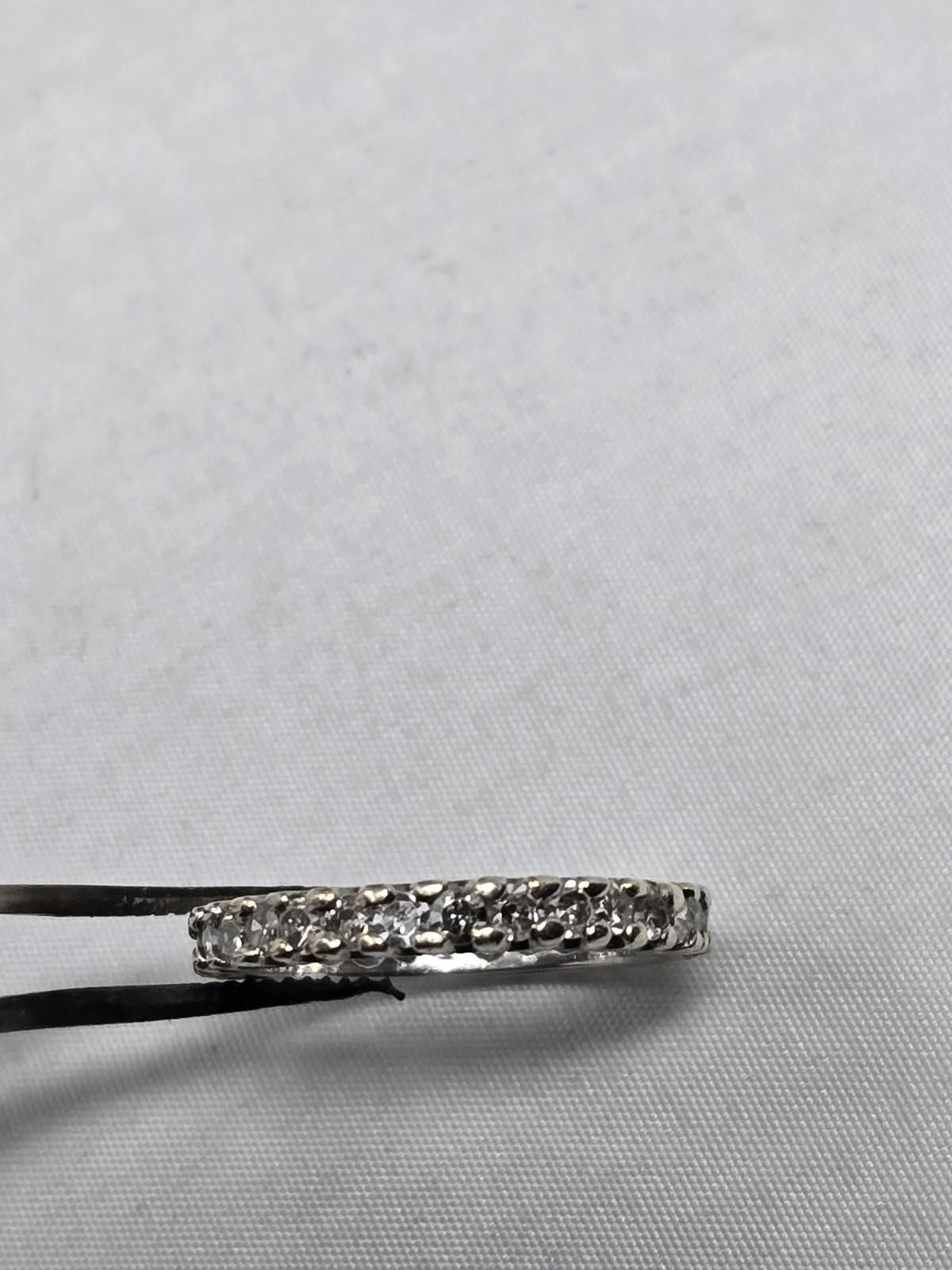 Other ​14k White Gold ~0.88ctw Diamond Eternity Band Ring 2.9g Size ONE SIZE - 2 Thumbnail