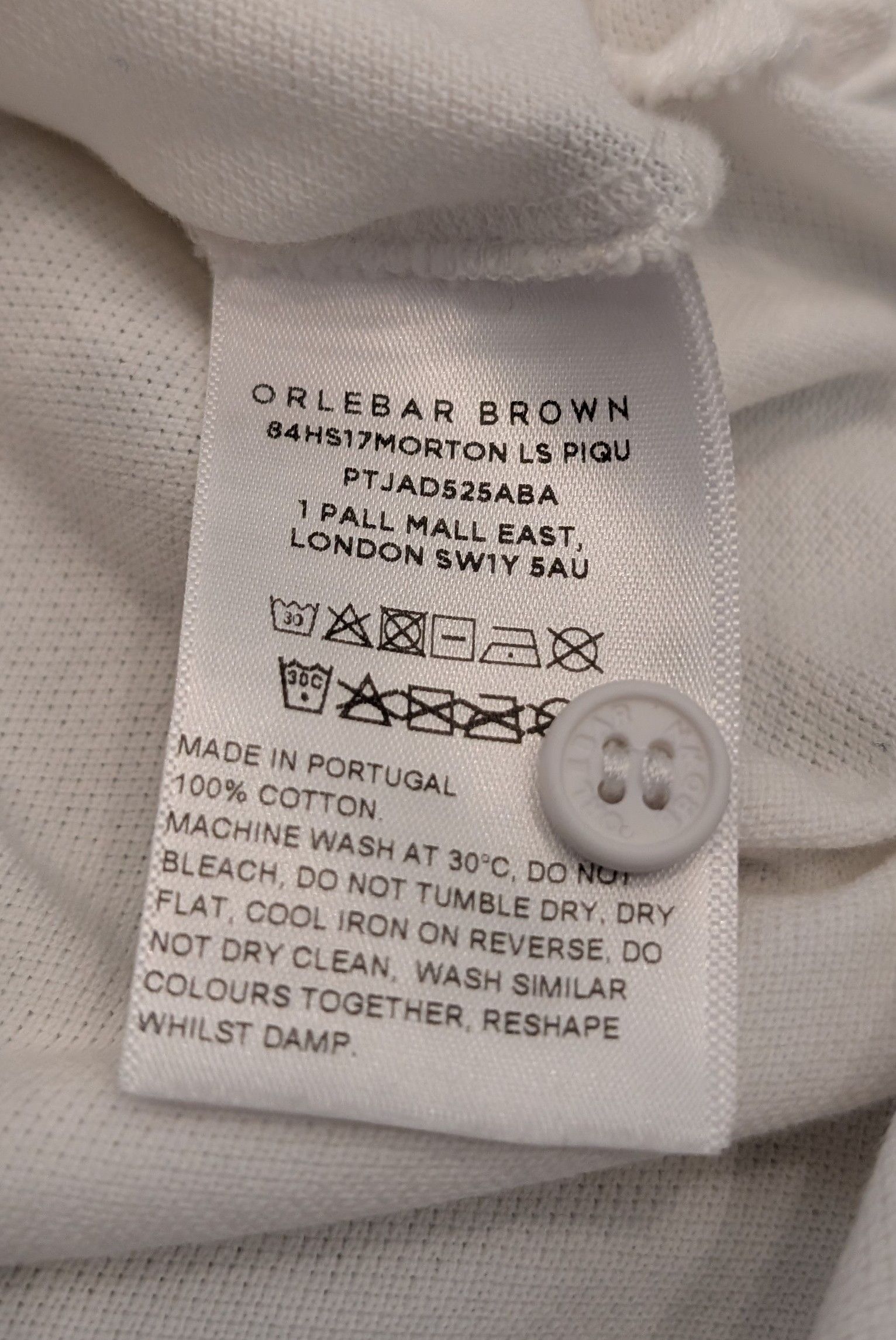 Orlebar Brown Orlebar Brown Giles Pique Classic Shirt Made in Portugal Size US XL / EU 56 / 4 - 4 Thumbnail