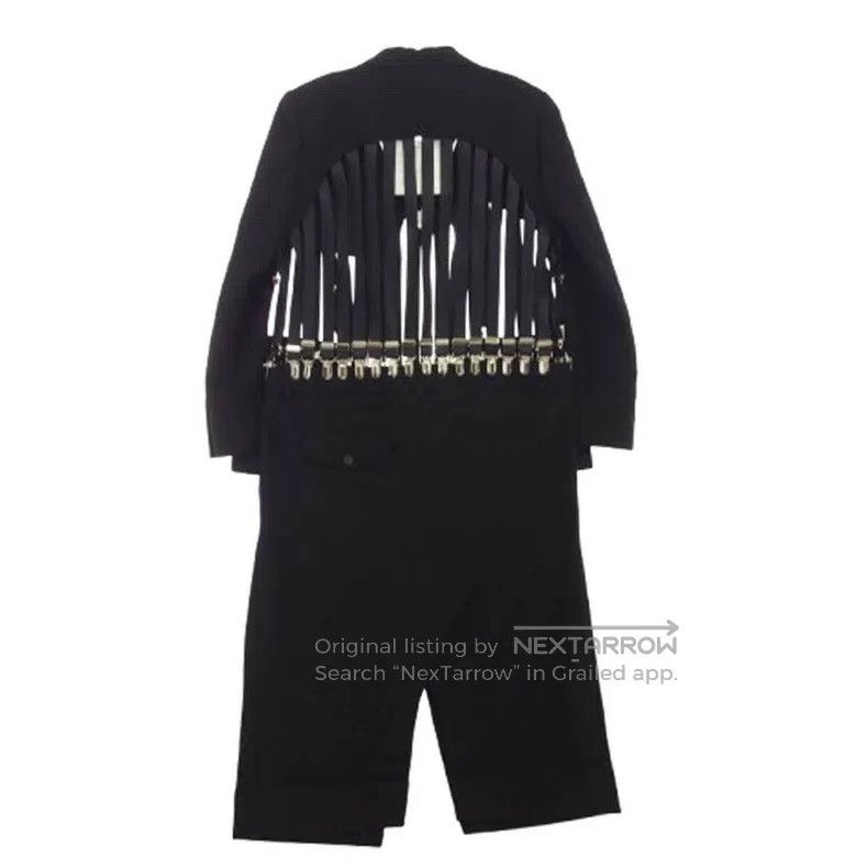 Comme des Garcons Comme des Garcons size S Black vintage design jumpsuit Size 23" - 2 Thumbnail