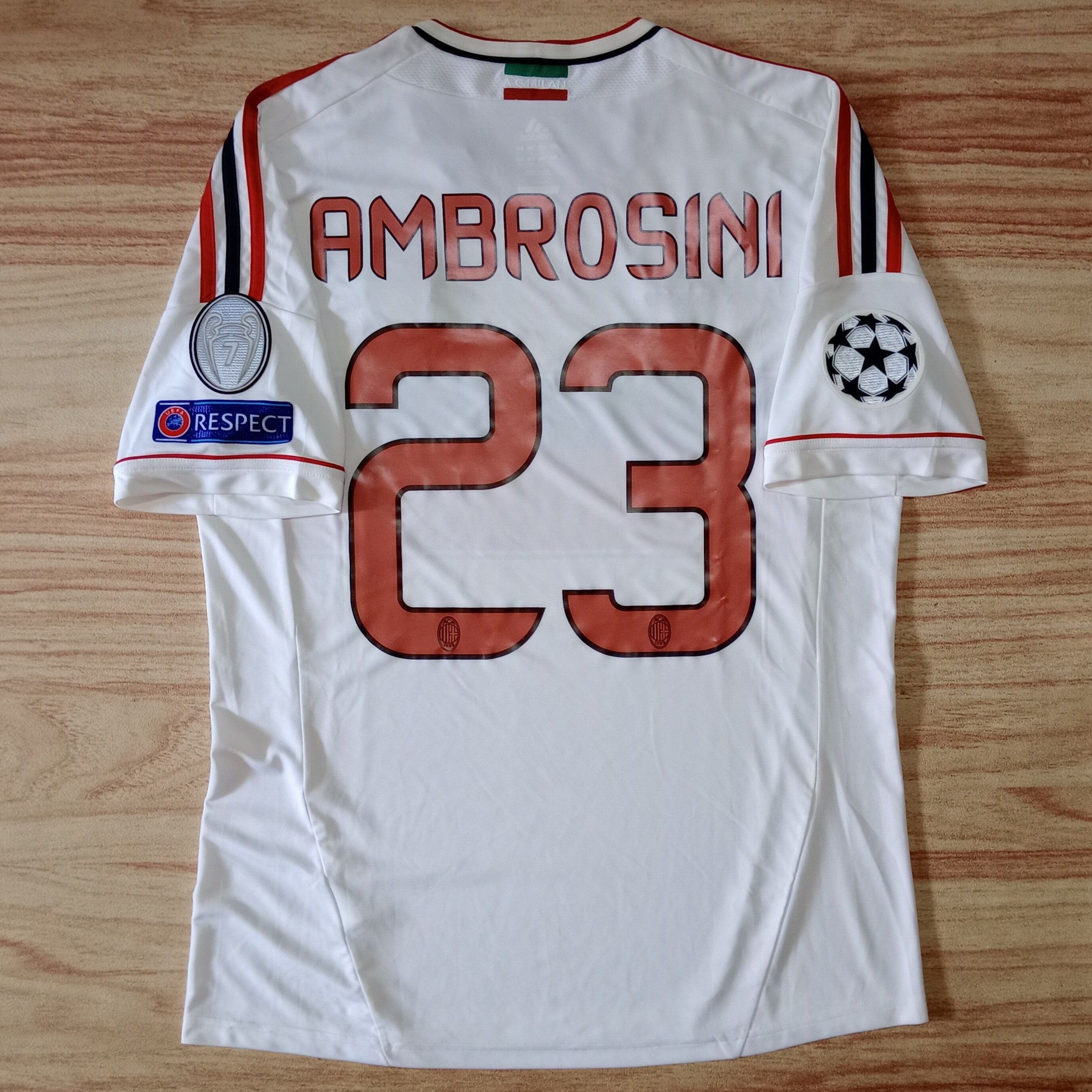 Adidas AC Milan 2012-2013 Away Jersey Massimo Ambrosini 23 Size US L / EU 52-54 / 3 - 2 Thumbnail