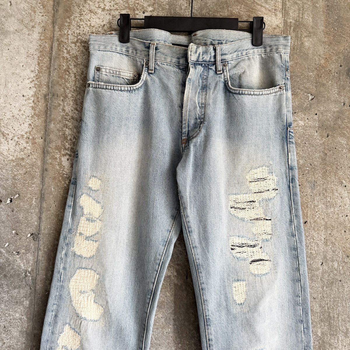 Dior Dior By Hedi Slimane RUNWAY SS06 CRASH Repair Denim Size US 32 / EU 48 - 4 Thumbnail