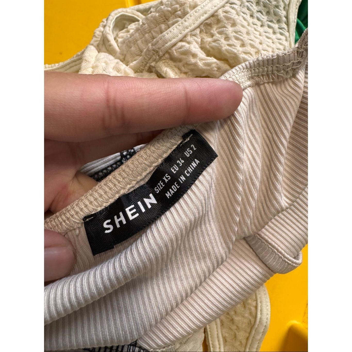 Other Nude Beige Ribbed Bustier Crop Top with Black Stitching – Size XS Size XS / US 0-2 / IT 36-38 - 6 Thumbnail