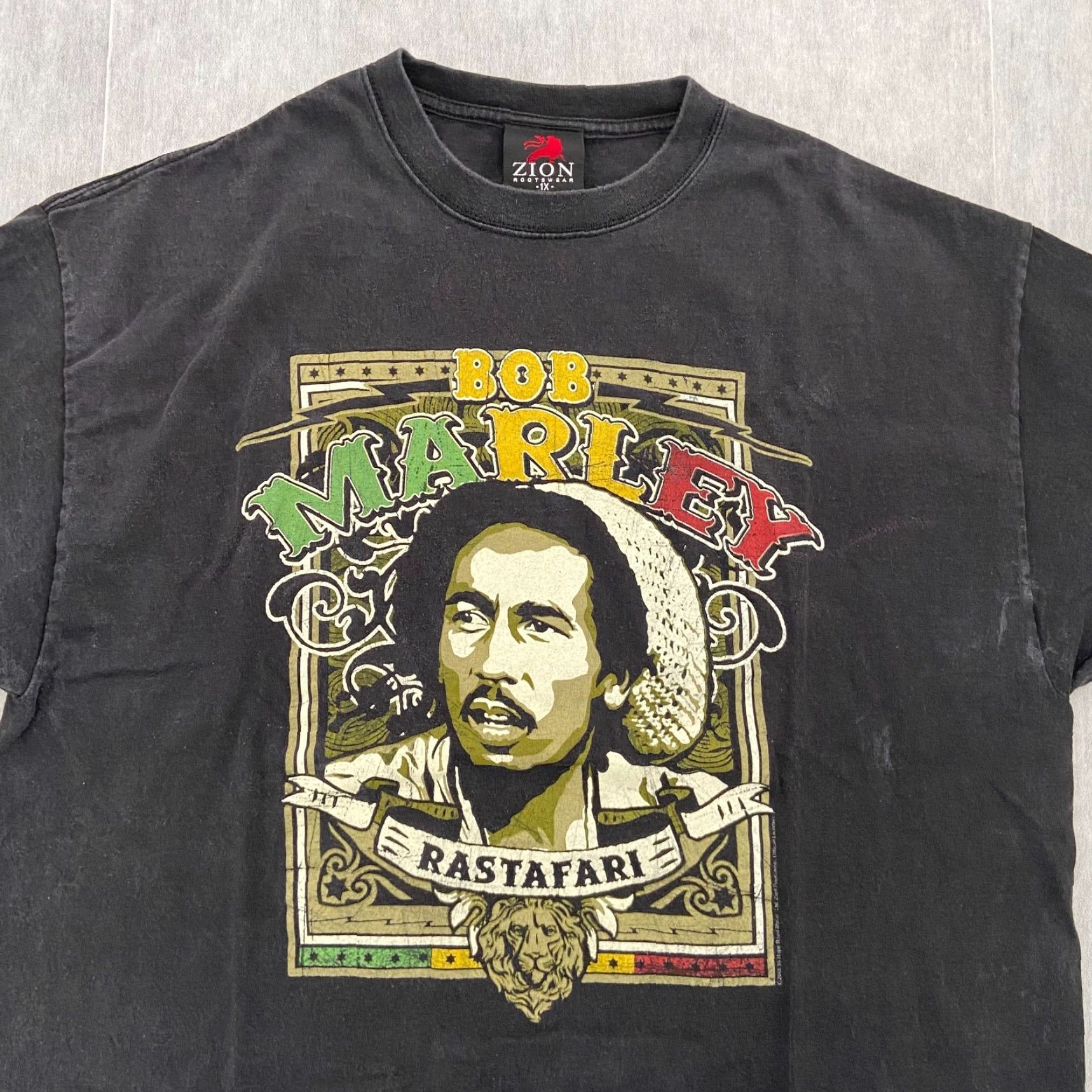Vintage VINTAGE Bob Marley Shirt 90s Black Reggae Rastafari Adult 1X Zion Rootswear Mens Size US XL / EU 56 / 4 - 3 Thumbnail
