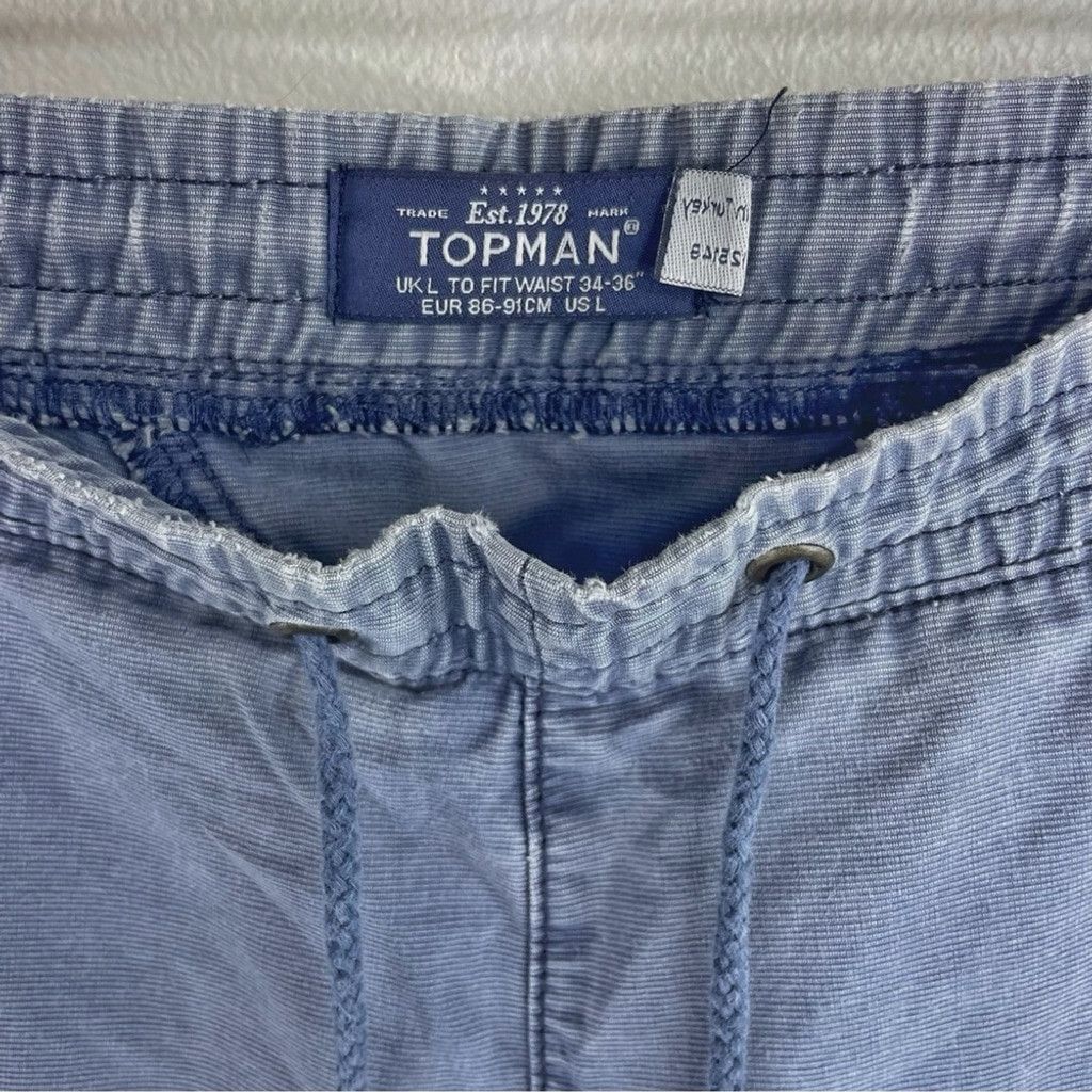 Topman TOPMAN Men’s Blue Chino Jogger Pants Leg Cuffs Size 36W 32L Size US 34 / EU 50 - 4 Thumbnail