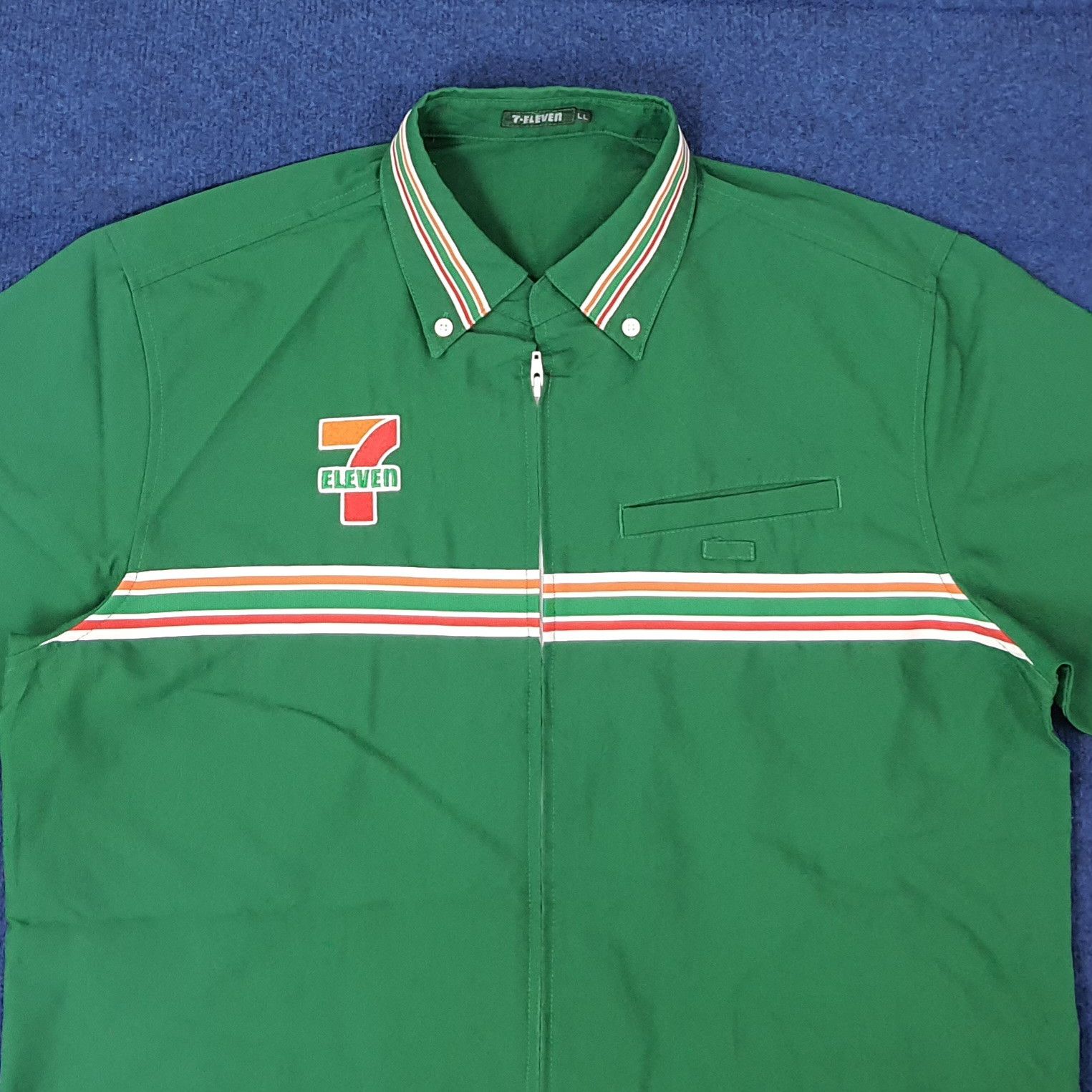 Japanese Brand Vintage 7 Eleven Japan Staff Uniform Work Jacket C259N33 Size US L / EU 52-54 / 3 - 4 Thumbnail