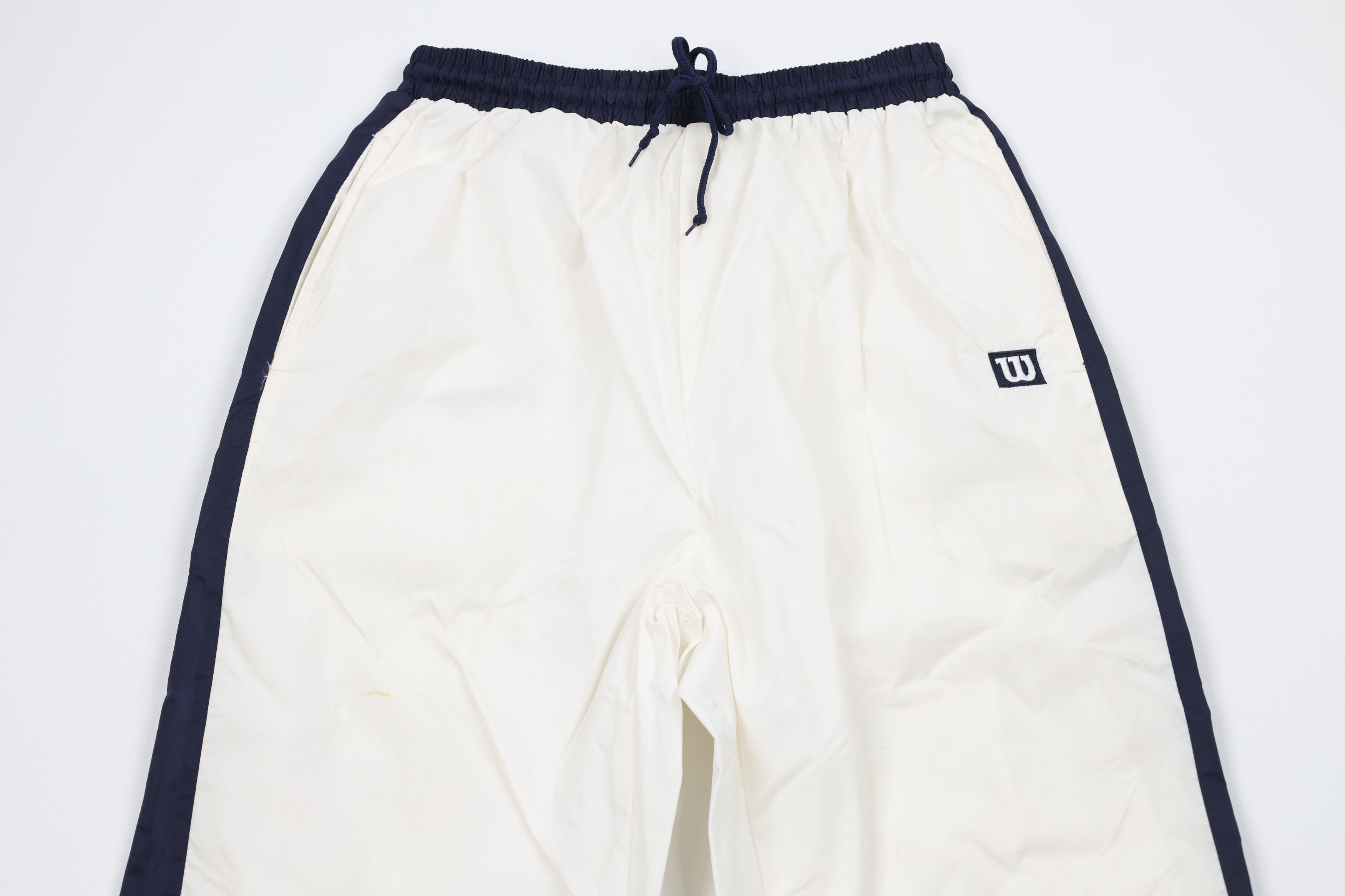 Vintage Vintage 90s Wilson Lined Tennis Windbreaker Pants White Size US 32 / EU 48 - 2 Thumbnail